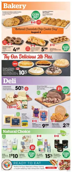 Calgary Co-op flyer valid from 31.07.2025 | Page: 7 | Products: Tea, Cookies, Butter, Chocolate