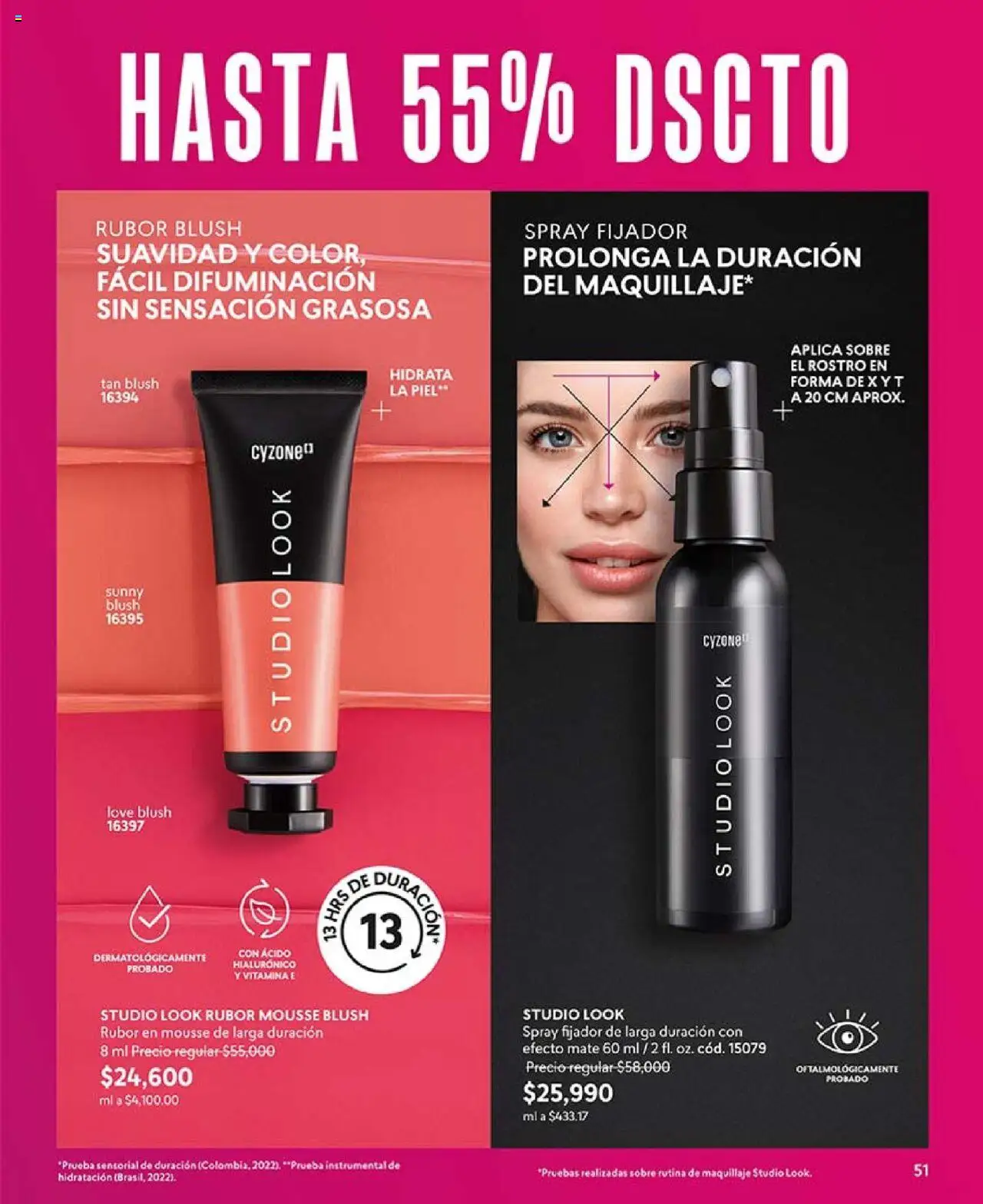 CyZone revista - valida desde el 18.08.2025 | Página: 51 | Productos: Rubor, Sobre, Maquillaje, Mousse