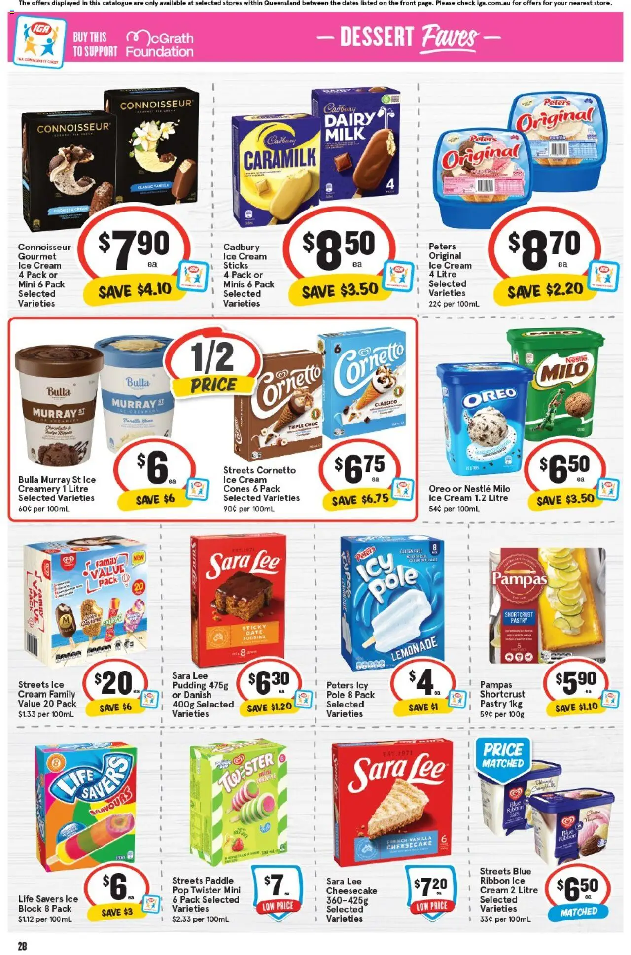 IGA catalogue - valid from 24.09.2025 | Page: 31 | Products: Cream, Pastry, Ice cream, Foundation