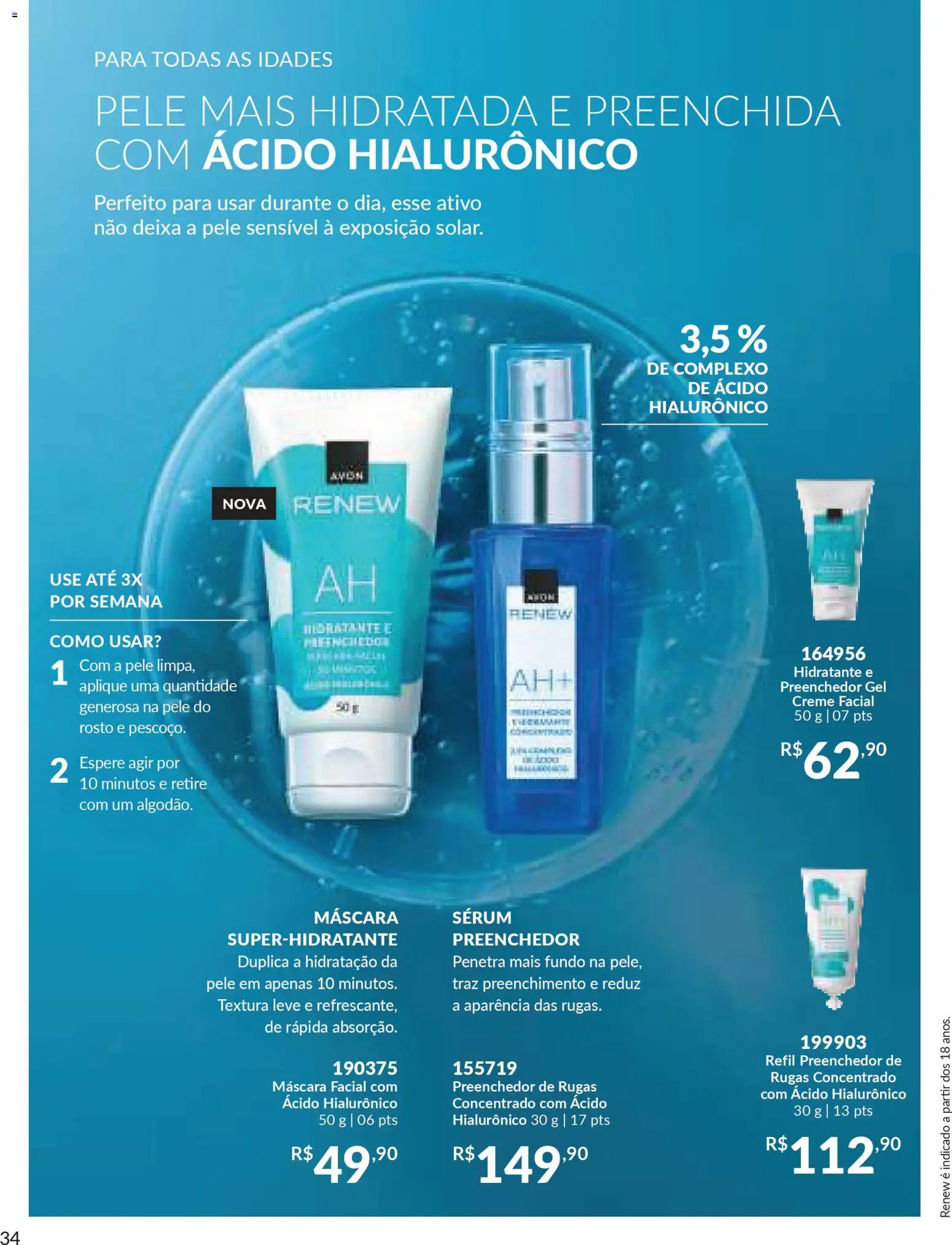 Avon Folheto - válido de 29.10.2025 | Página: 34 | Produtos: Máscara facial, Sérum, Creme