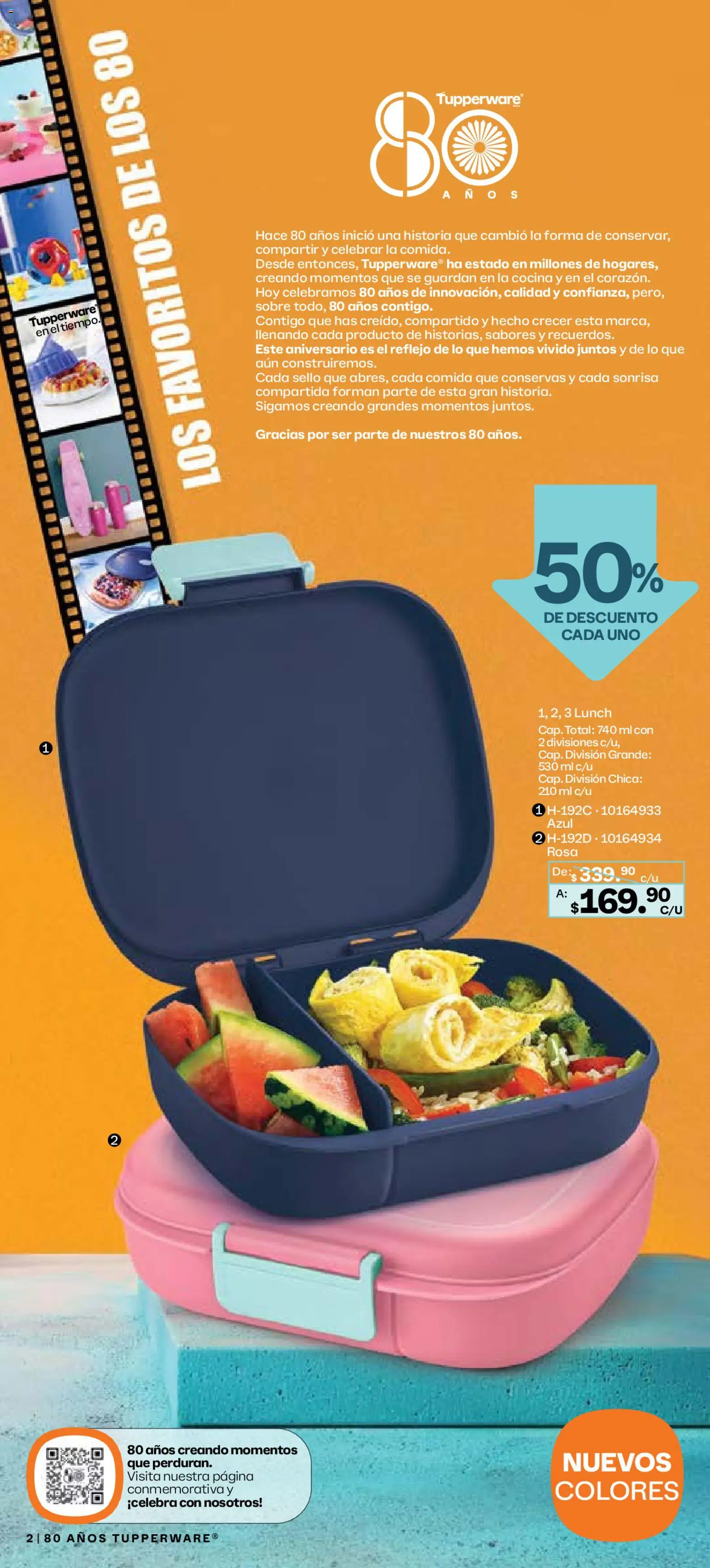 Nuevas ofertas de Tupperware válidas en toda la República Mexicana desde el 29.12.2025. ¡Encuentra las mejores ofertas en Tupperware catálogo! | Página: 2 | Productos: Cocina, Sobre