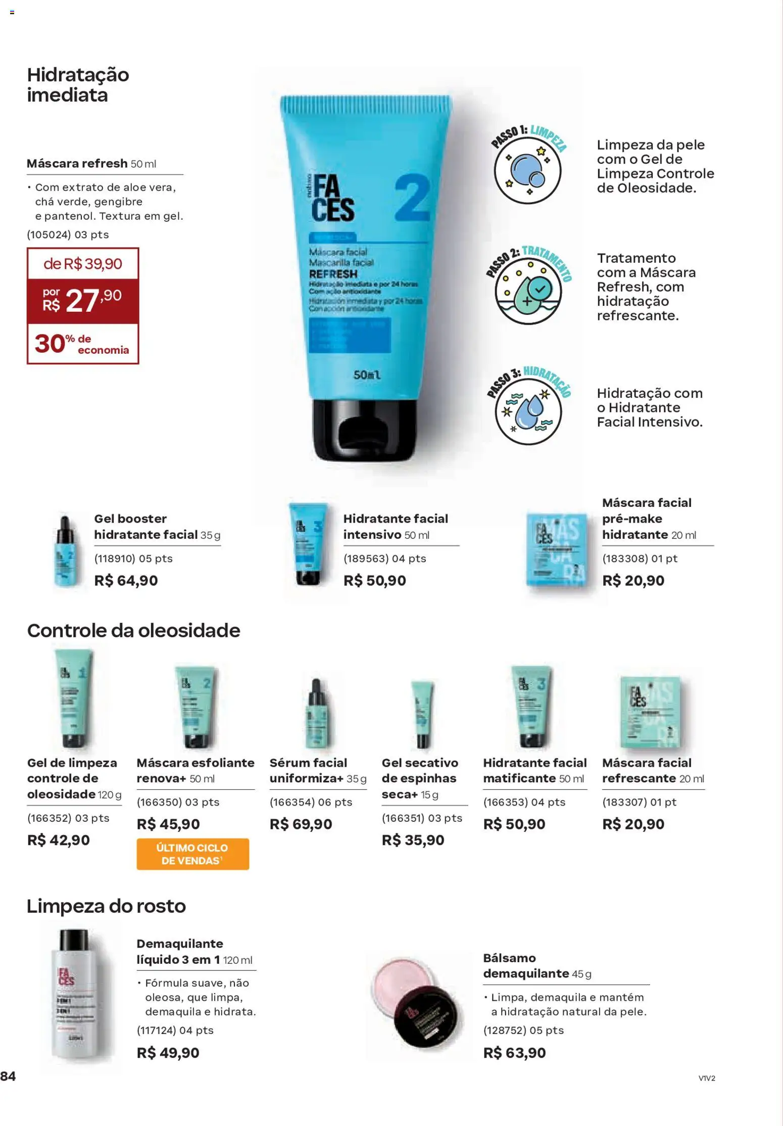 Natura Folheto - válido de 19.02.2026 | Página: 84 | Produtos: Gengibre, Sérum, Demaquilante, Gel de limpeza