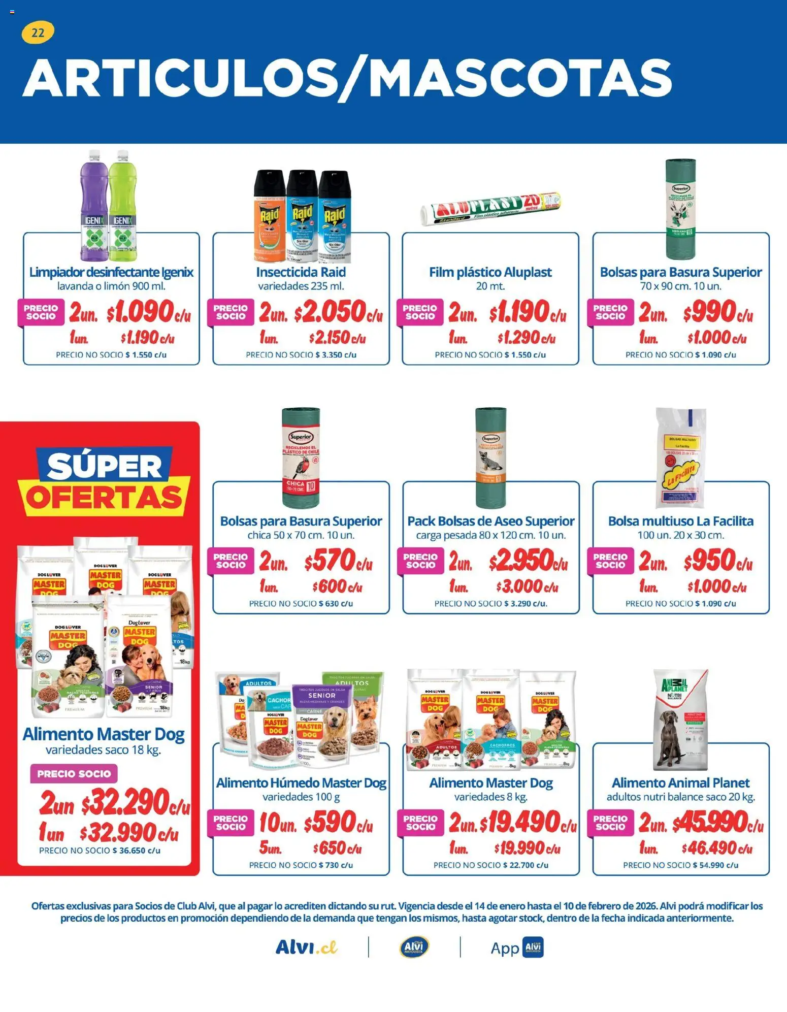 Alvi catálogo │ válido desde el 14.01.2026 | Página: 22 | Productos: Bolsa, Limpiador, Desinfectante, Insecticida