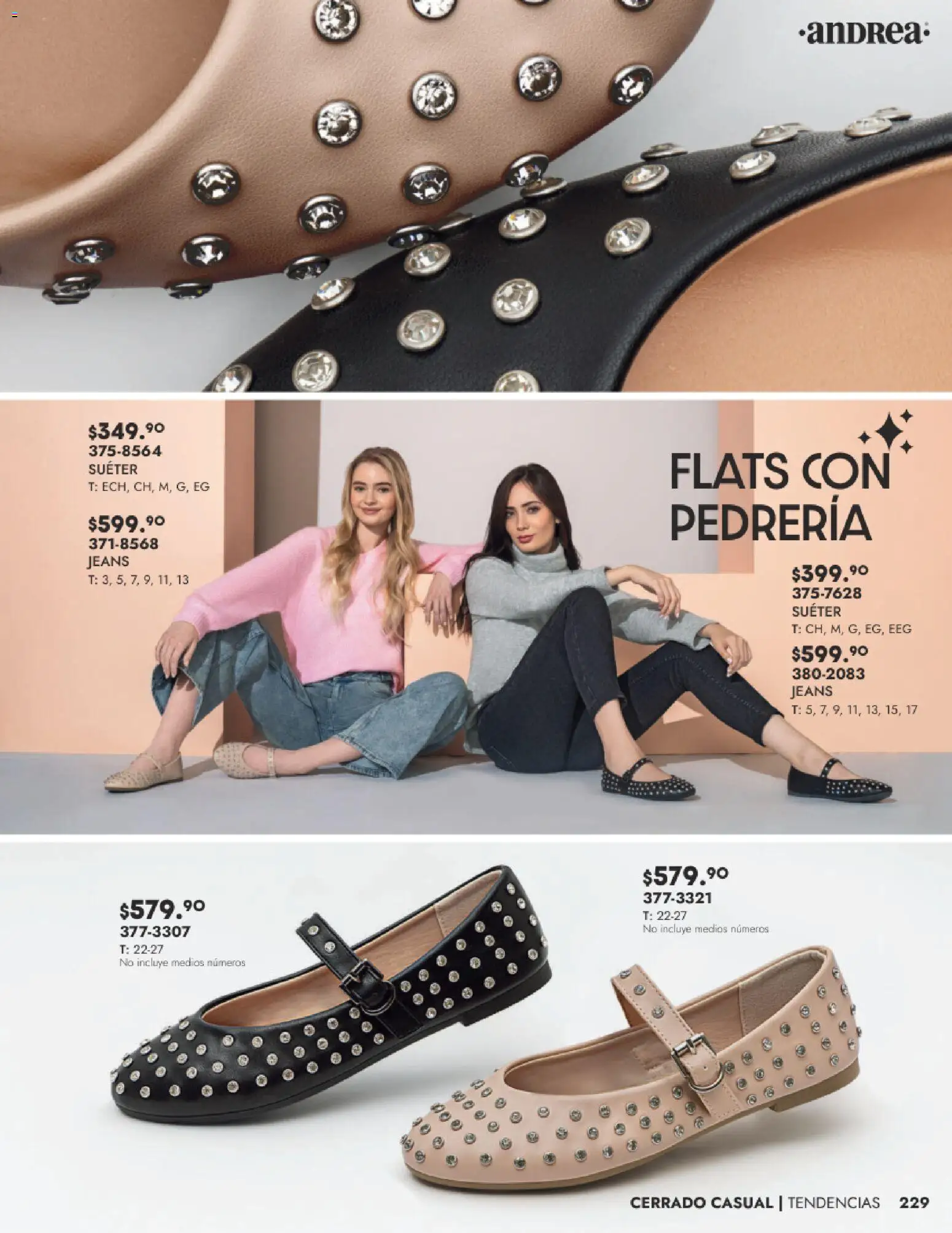 Nuevas ofertas de Andrea válidas en toda la República Mexicana desde el 24.08.2025. ¡Encuentra las mejores ofertas en Andrea - Catálogo Calzado Dama! | Página: 229 | Productos: Suéter