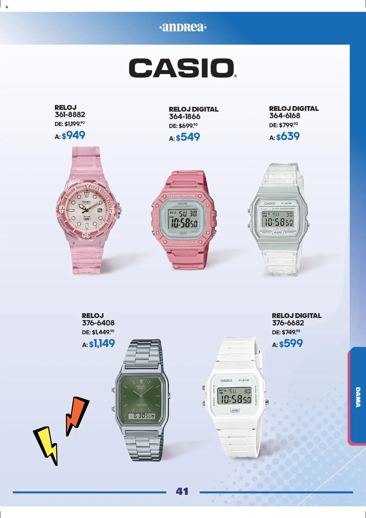 Nuevas ofertas de Andrea válidas en toda la República Mexicana desde el 28.09.2025. ¡Encuentra las mejores ofertas en Andrea - Catálogo Andrea Fest! | Página: 41 | Productos: Reloj