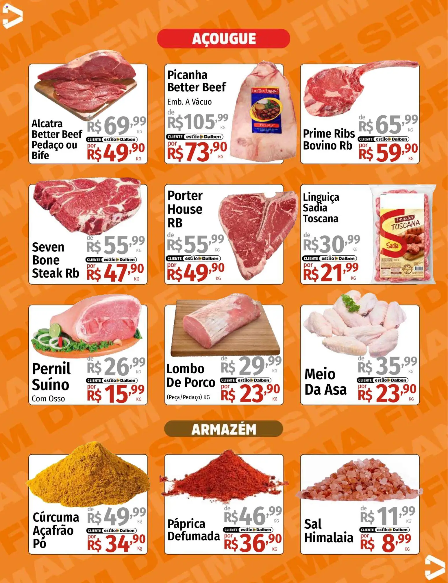 Supermercado Dalben Folheto - válido de 20.02.2026 | Página: 4 | Produtos: Açafrão, Lombo, Pernil, Boné