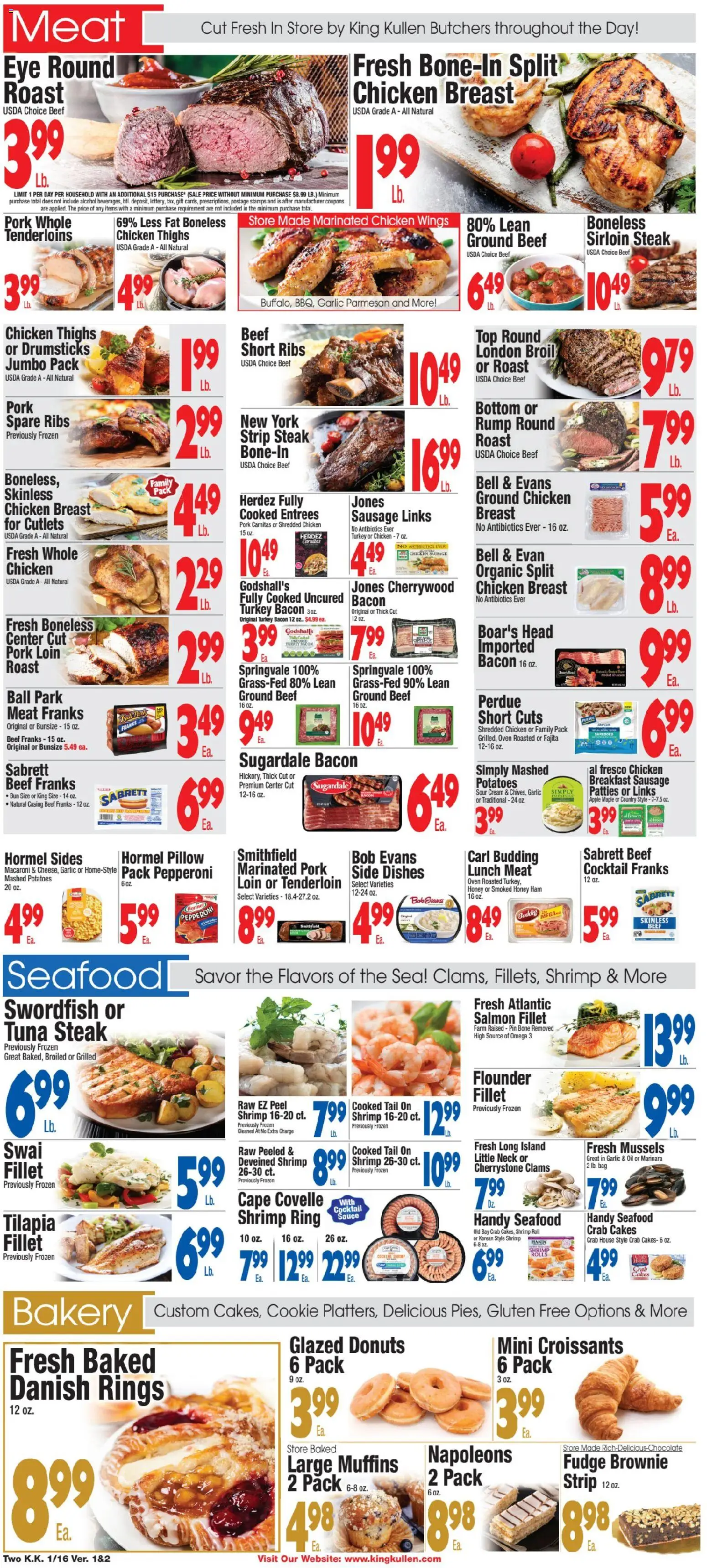 King Kullen Weekly Ad - valid from 15.01.2026 | Page: 2 | Products: Bakery, Pin, Oil, Oven