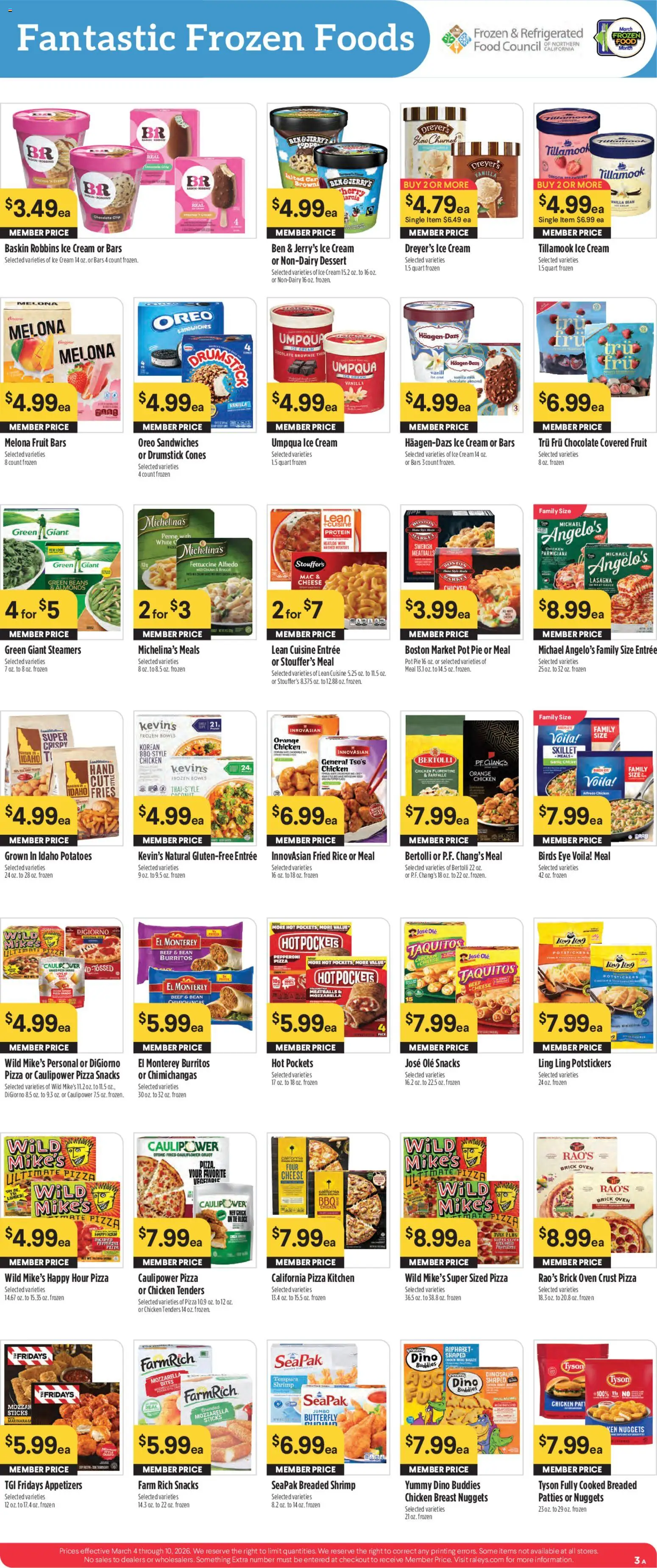 Raley's Weekly Ad - valid from 04.03.2026 | Page: 3 | Products: Pizza, Beef, Garlic, Oven
