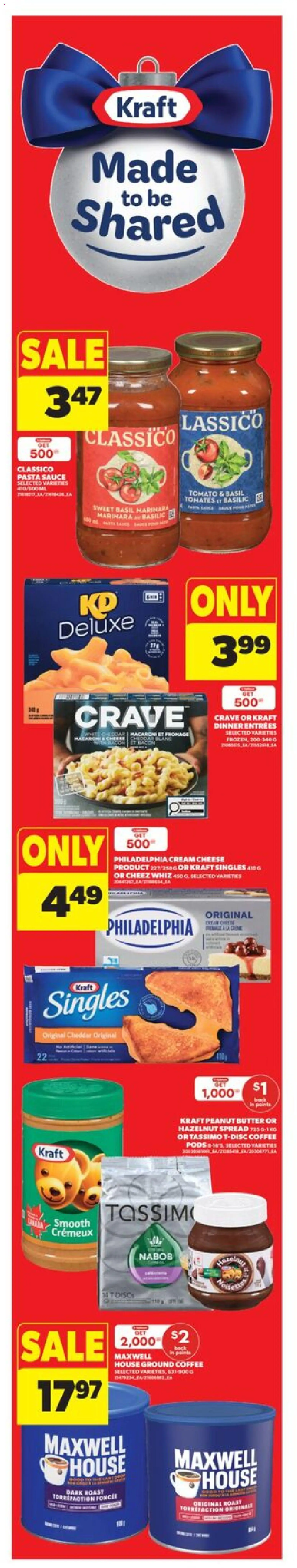 Real Canadian Superstore flyer valid from 04.12.2025 | Page: 2 | Products: Pasta, Cream, Butter, Cheese