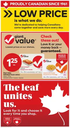 Preview of meat lasagna casserole, individual frozen entree Assort., 215 g from shop Giant Tiger valid from 07.01.2026 | Page: 6 | Products: Cheese