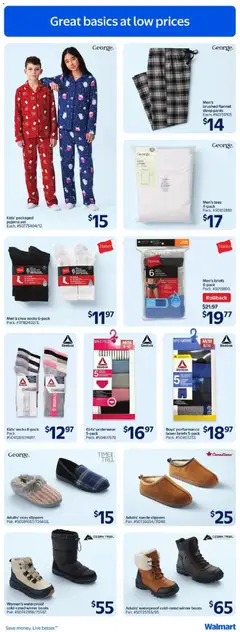 Preview of Walmart weekly flyer from shop Walmart valid from 18.12.2025 | Page: 18 | Products: Boots, Pants, Underwear, Socks