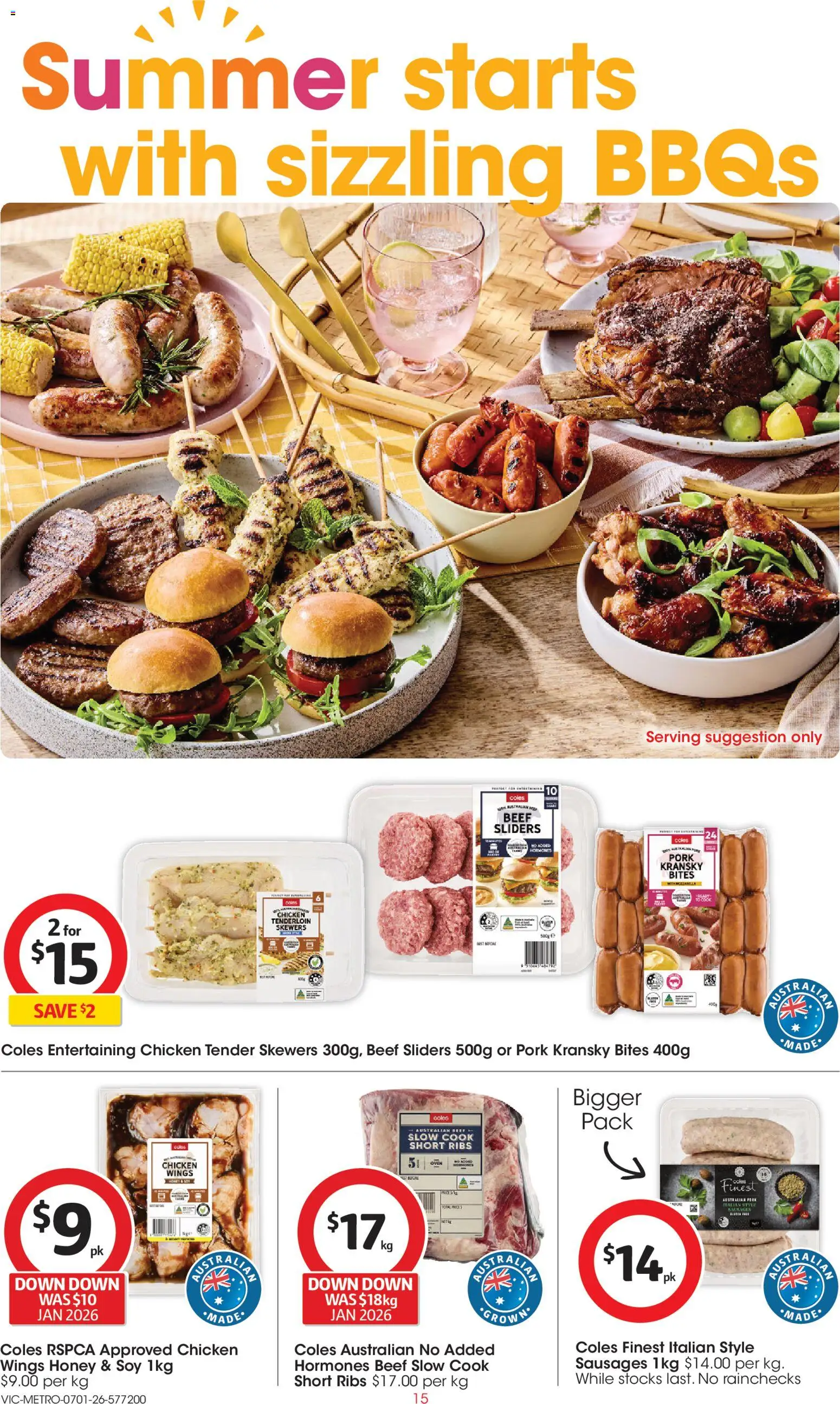 Coles catalogue - valid from 07.01.2026 | Page: 15 | Products: Herb, Honey, Beef, Garlic