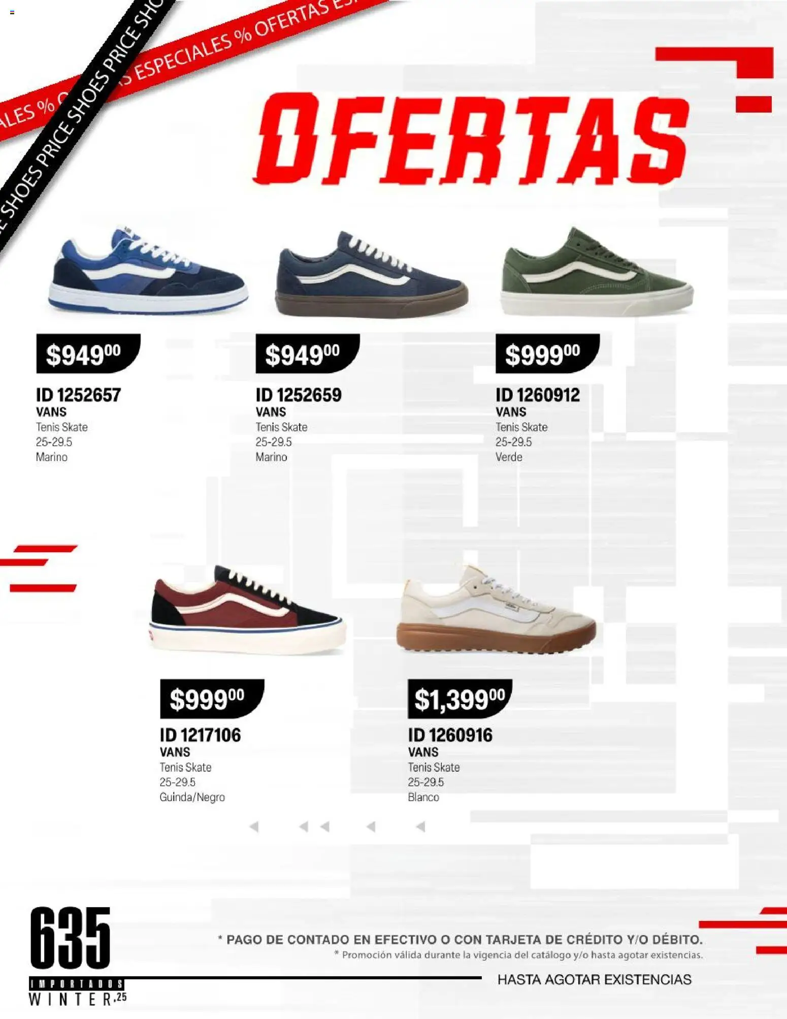 Nuevas ofertas de Price Shoes válidas en toda la República Mexicana desde el 24.11.2025. ¡Encuentra las mejores ofertas en Price Shoes catálogo Importados Winter! | Página: 9 | Productos: Tenis
