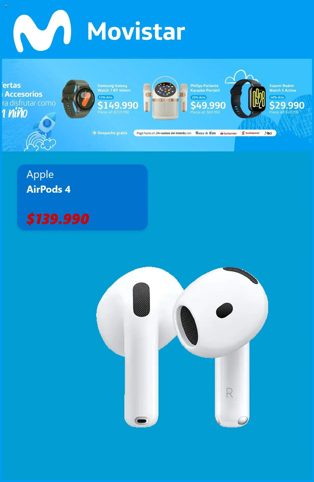 Movistar ofertas  │ válido desde el 05.08.2025 | Página: 7 | Productos: Parlante, Banco