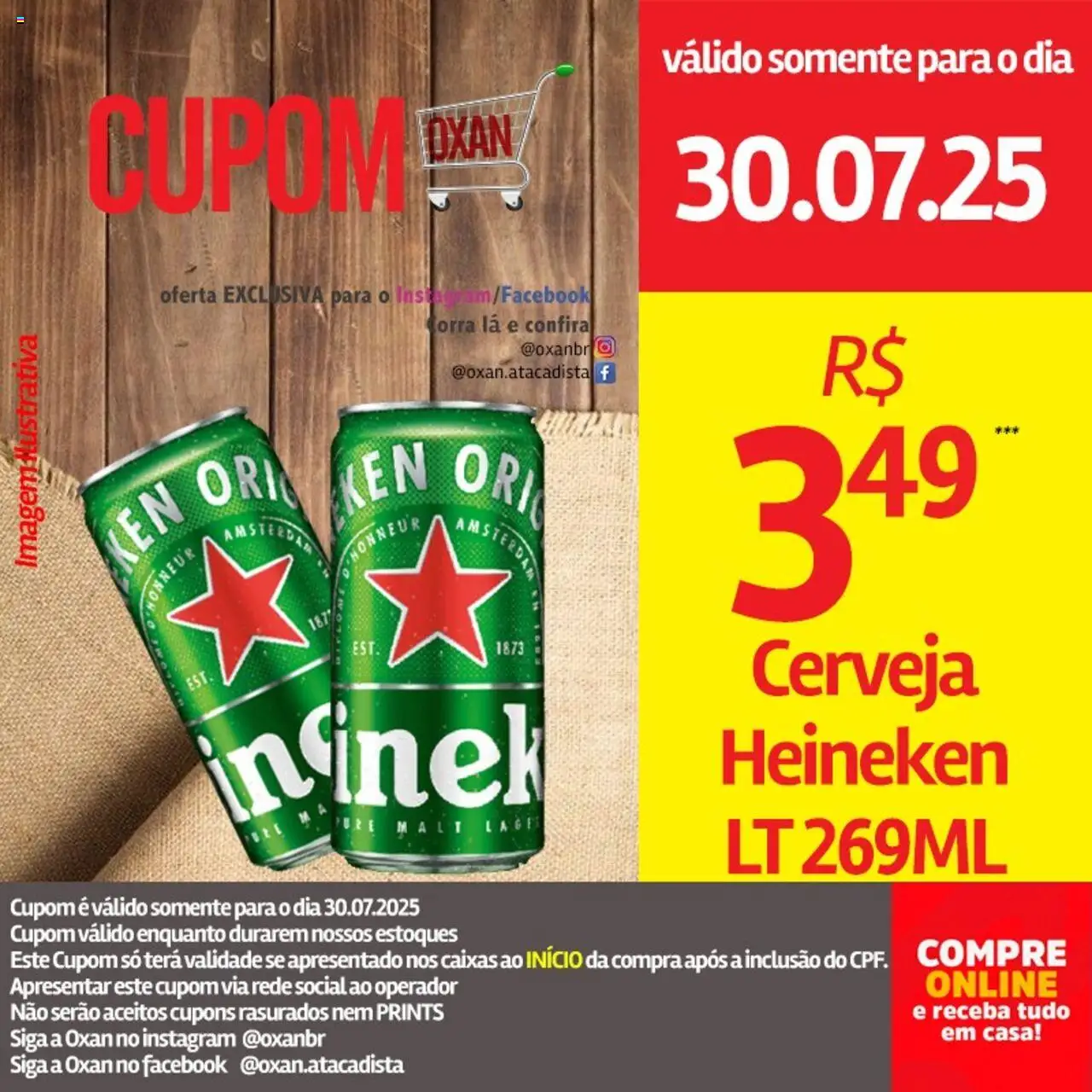 Oxan Atacadista Folheto - válido de 30.07.2025 | Página: 9 | Produtos: Cerveja, Heineken