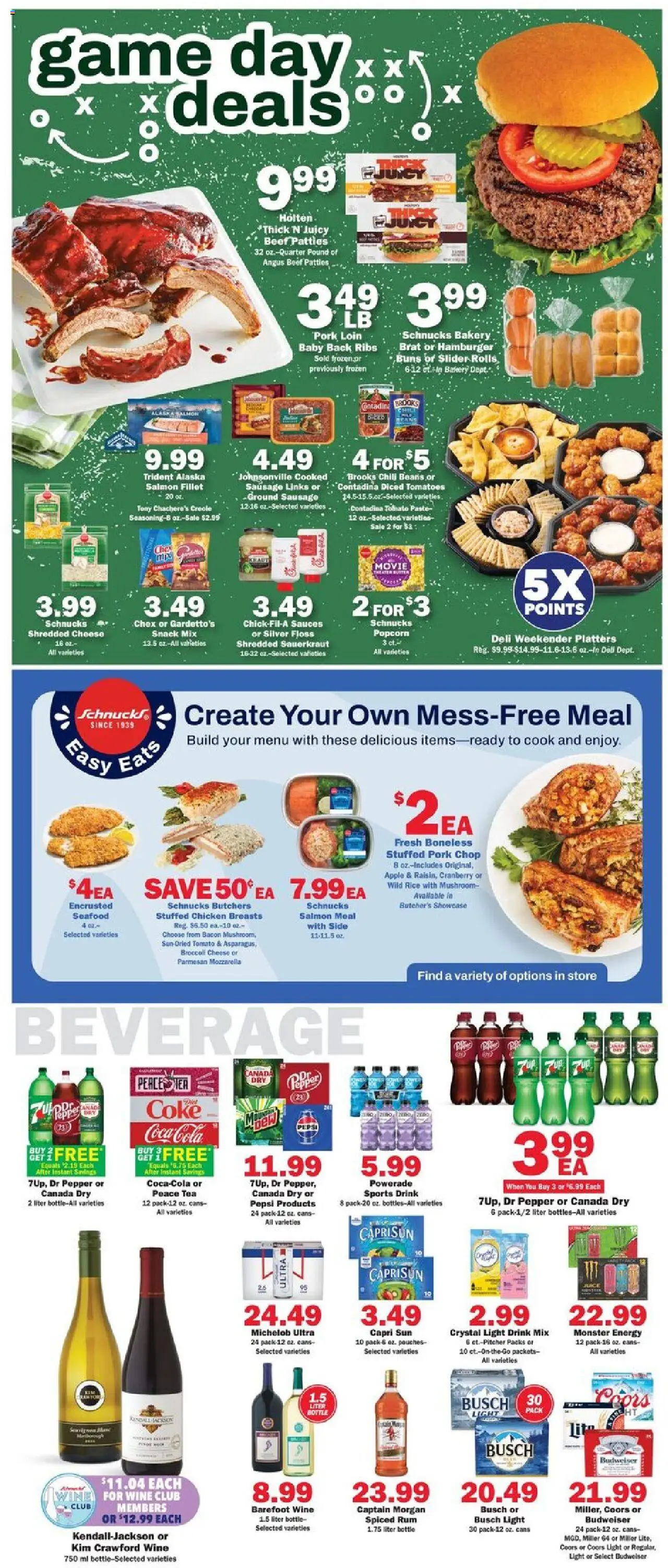 Schnucks Weekly Print Ad - IL - valid from 15.10.2025 | Page: 3 | Products: Cheese, Pork, Beef, Seafood
