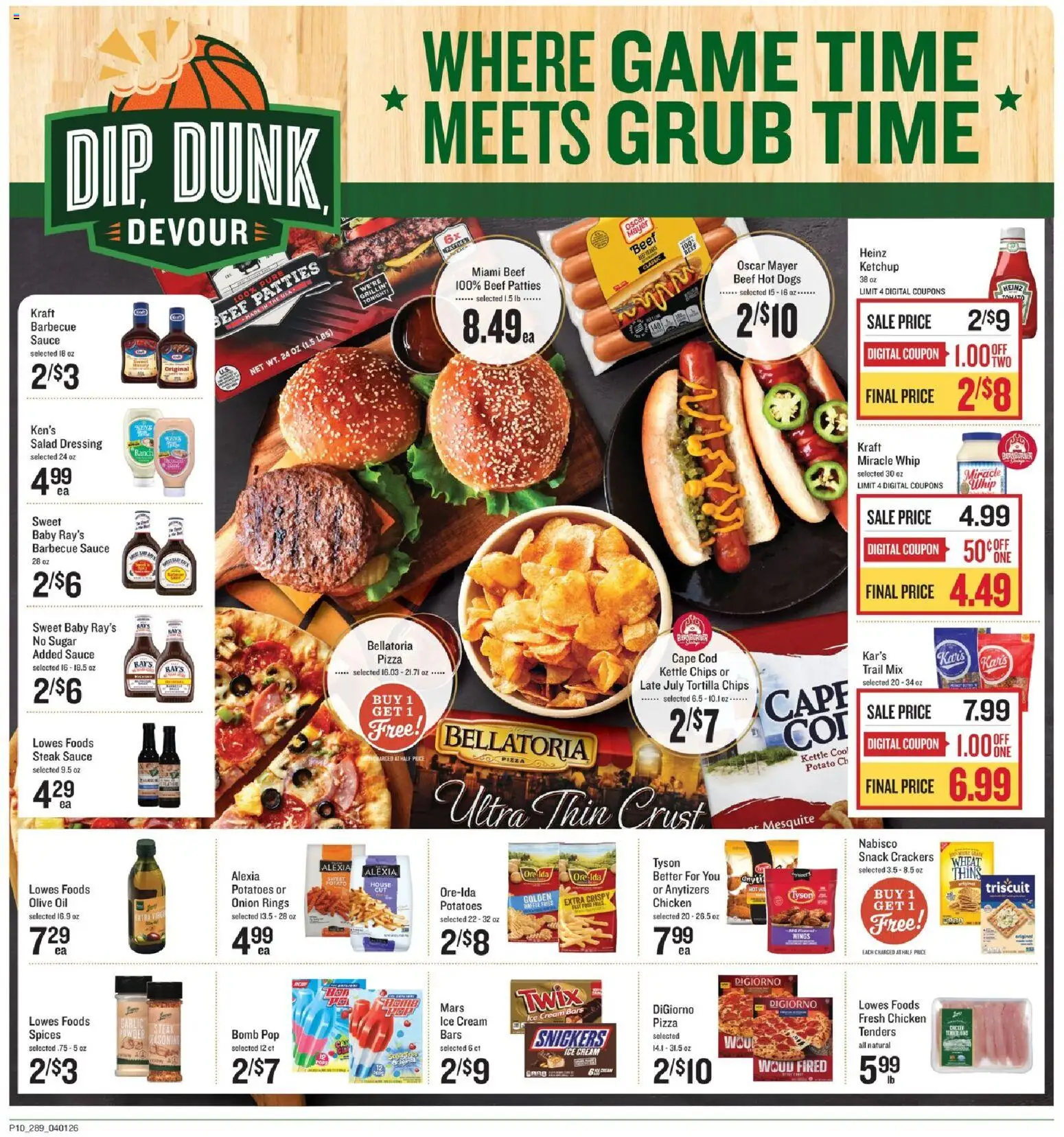 Lowes Foods Weekly Ad - GA - valid from 01.04.2026 | Page: 16 | Products: Beef, Spices, Potatoes, Sauce