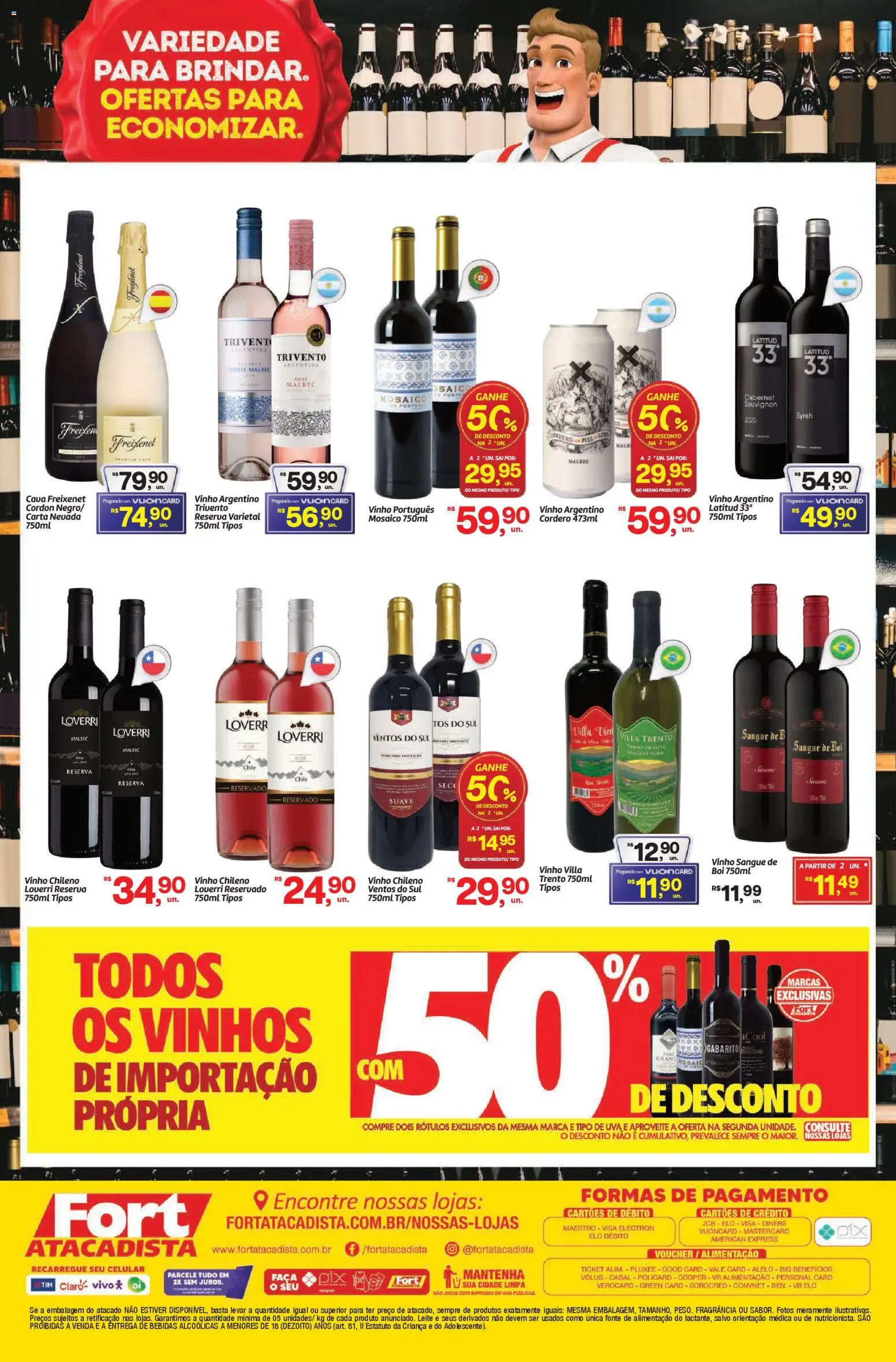Fort Atacadista Folheto - válido de 05.12.2025 | Página: 2 | Produtos: Celular, Fragrância, Leite, Vinho