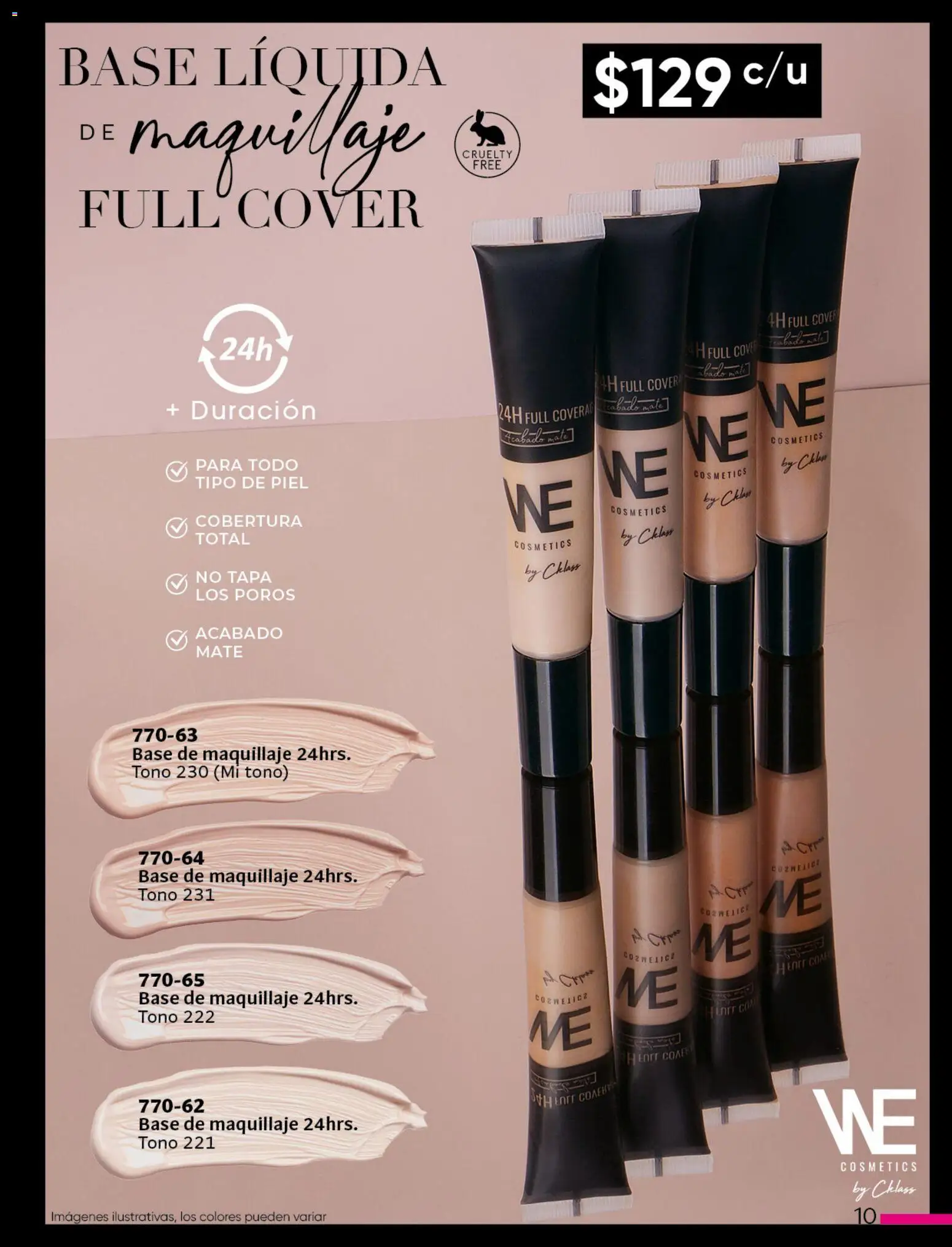 Nuevas ofertas de Cklass válidas en toda la República Mexicana desde el 02.01.2026. ¡Encuentra las mejores ofertas en Cklass catálogo Home! | Página: 52 | Productos: Base de maquillaje, Mate, Maquillaje