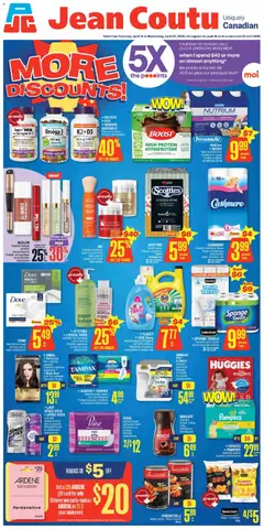 Preview of Jean Coutu weekly flyer from shop Jean Coutu valid from 16.04.2026