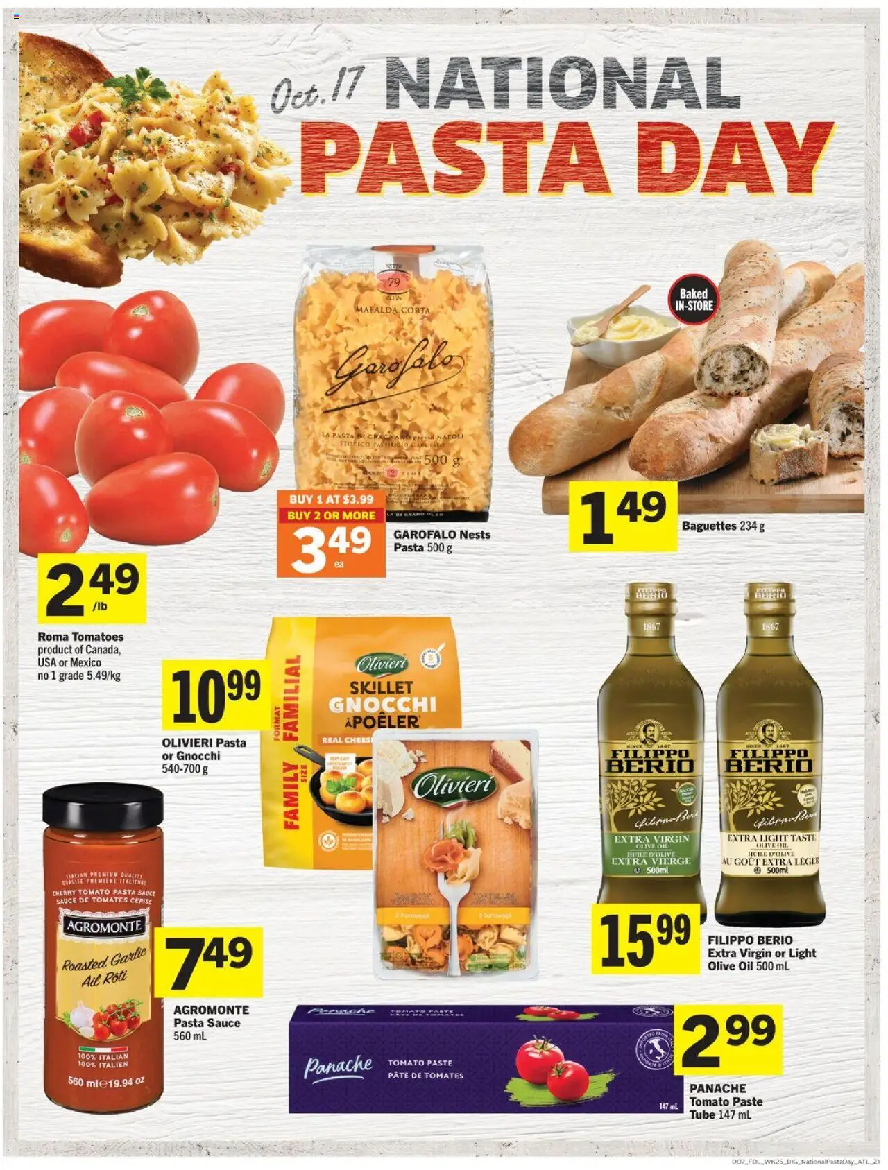 Foodland flyer valid from 16.10.2025 | Page: 13 | Products: Pasta, Oil, Tomatoes