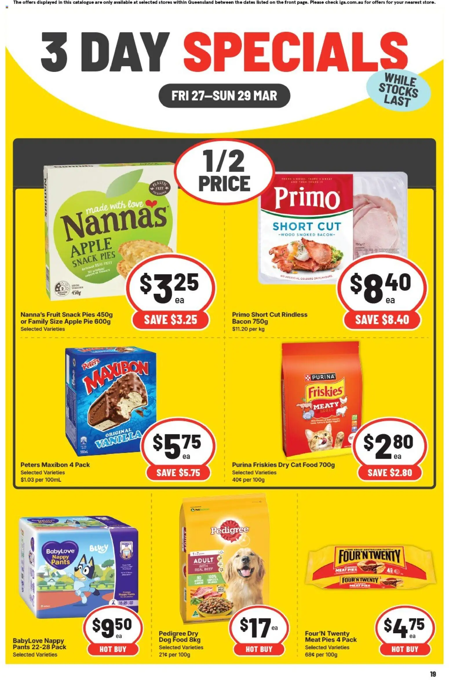 IGA catalogue - valid from 27.03.2026 | Page: 4 | Products: Beef, Meat, Wood, Pants