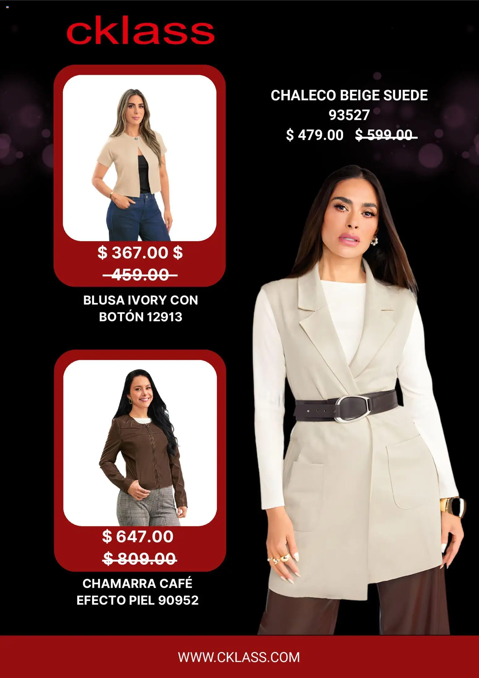 Nuevas ofertas de Cklass válidas en toda la República Mexicana desde el 28.11.2025. ¡Encuentra las mejores ofertas en Cklass Black Friday! | Página: 3 | Productos: Blusa, Chaleco, Chamarra, Café