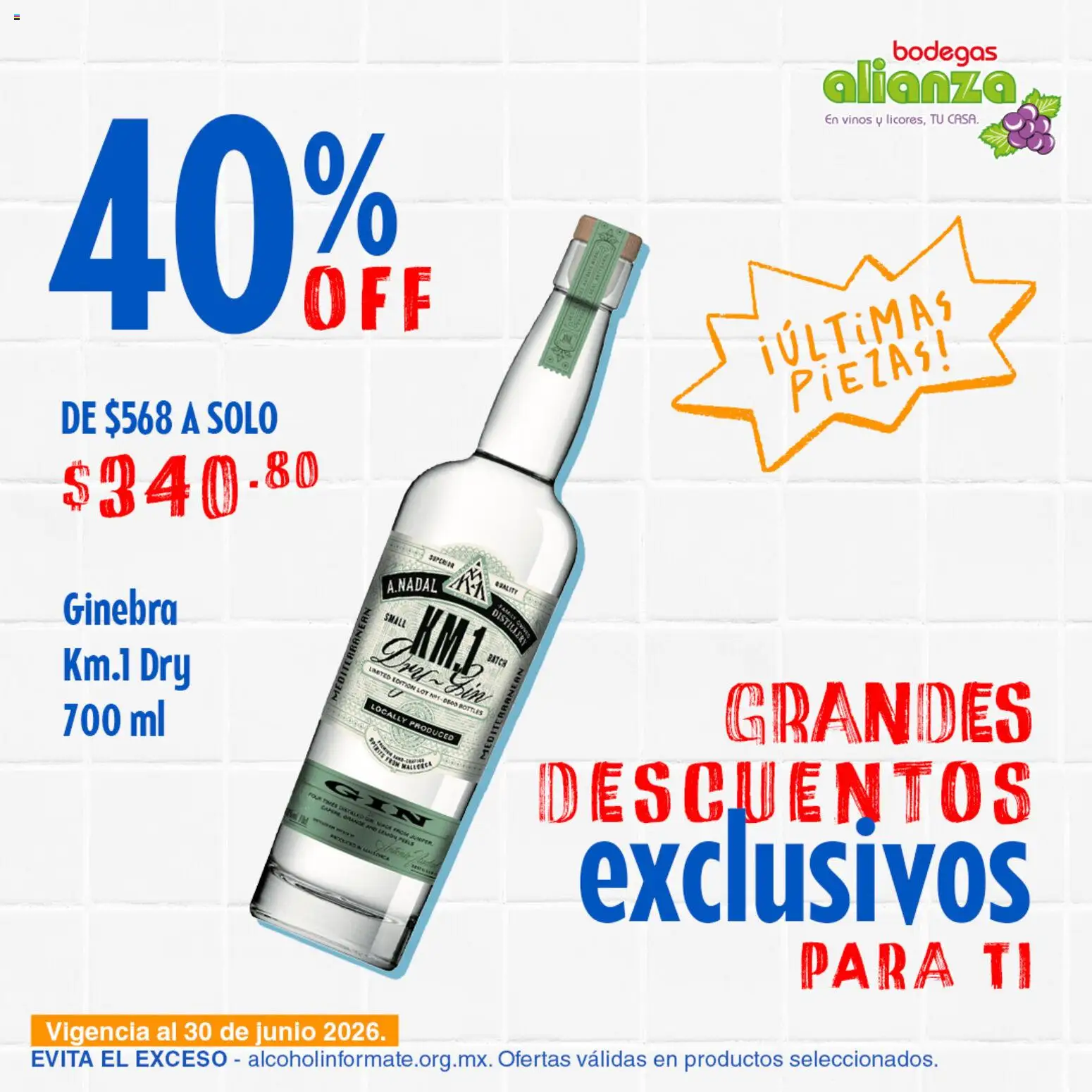 Nuevas ofertas de Bodegas Alianza válidas en toda la República Mexicana desde el 23.04.2026. ¡Encuentra las mejores ofertas en Bodegas Alianza catálogo Grandes descuentos! | Página: 3 | Productos: Gin, Ginebra