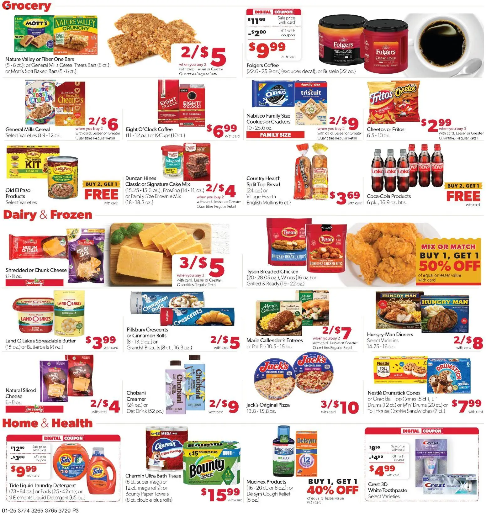 Family Fare Weekly Ad - valid from 25.01.2026 | Page: 3 | Products: Picker, Bath, Bread, Detergent