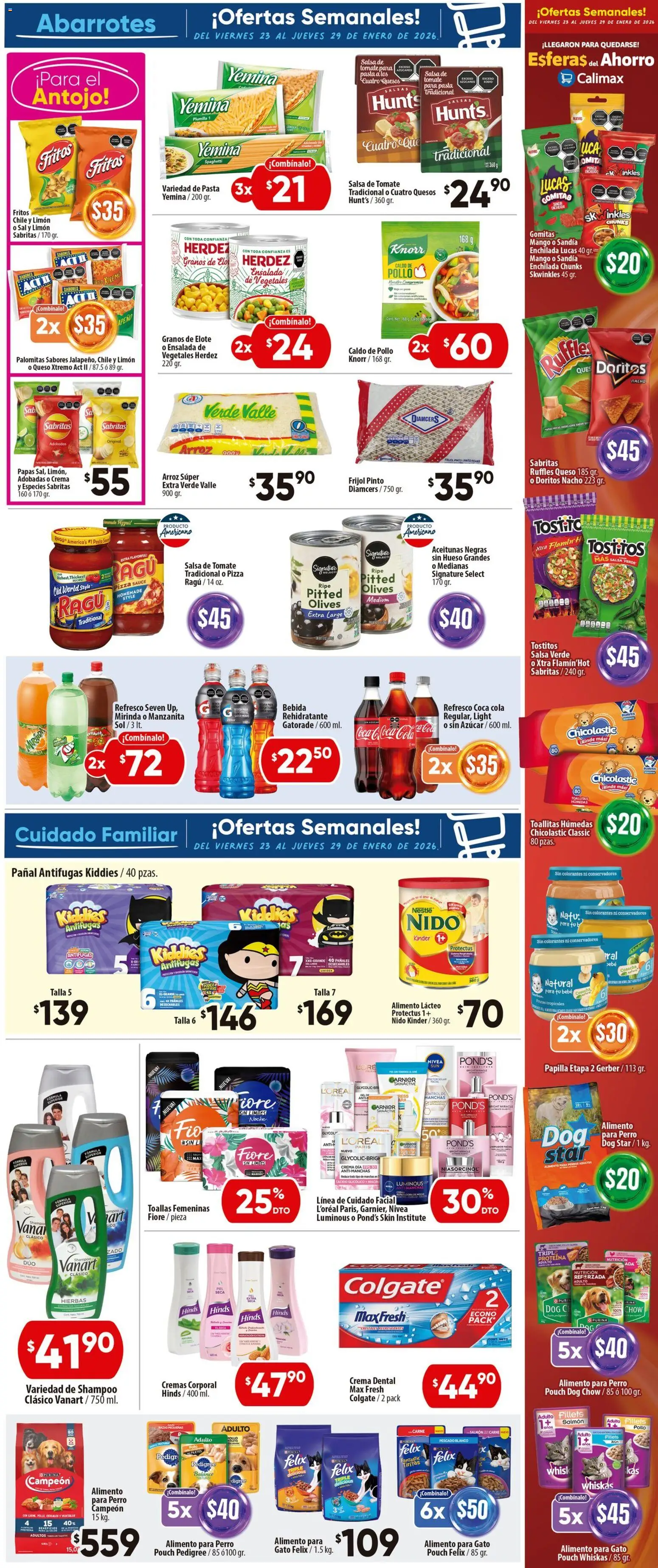 Nuevas ofertas de Calimax válidas en toda la República Mexicana desde el 23.01.2026. ¡Encuentra las mejores ofertas en Calimax folleto Ensenada! | Página: 5 | Productos: Refresco, Tomate, Limón, Pizza