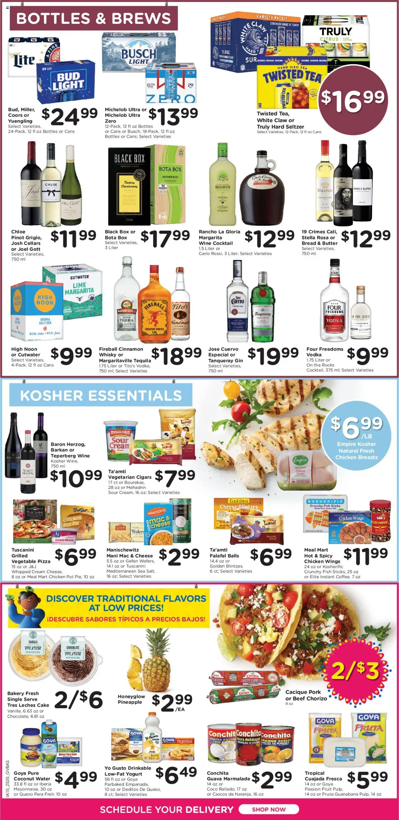 Kroger Ad - valid from 01.10.2025 | Page: 10 | Products: Battery, Chocolate, Pineapple, Vodka