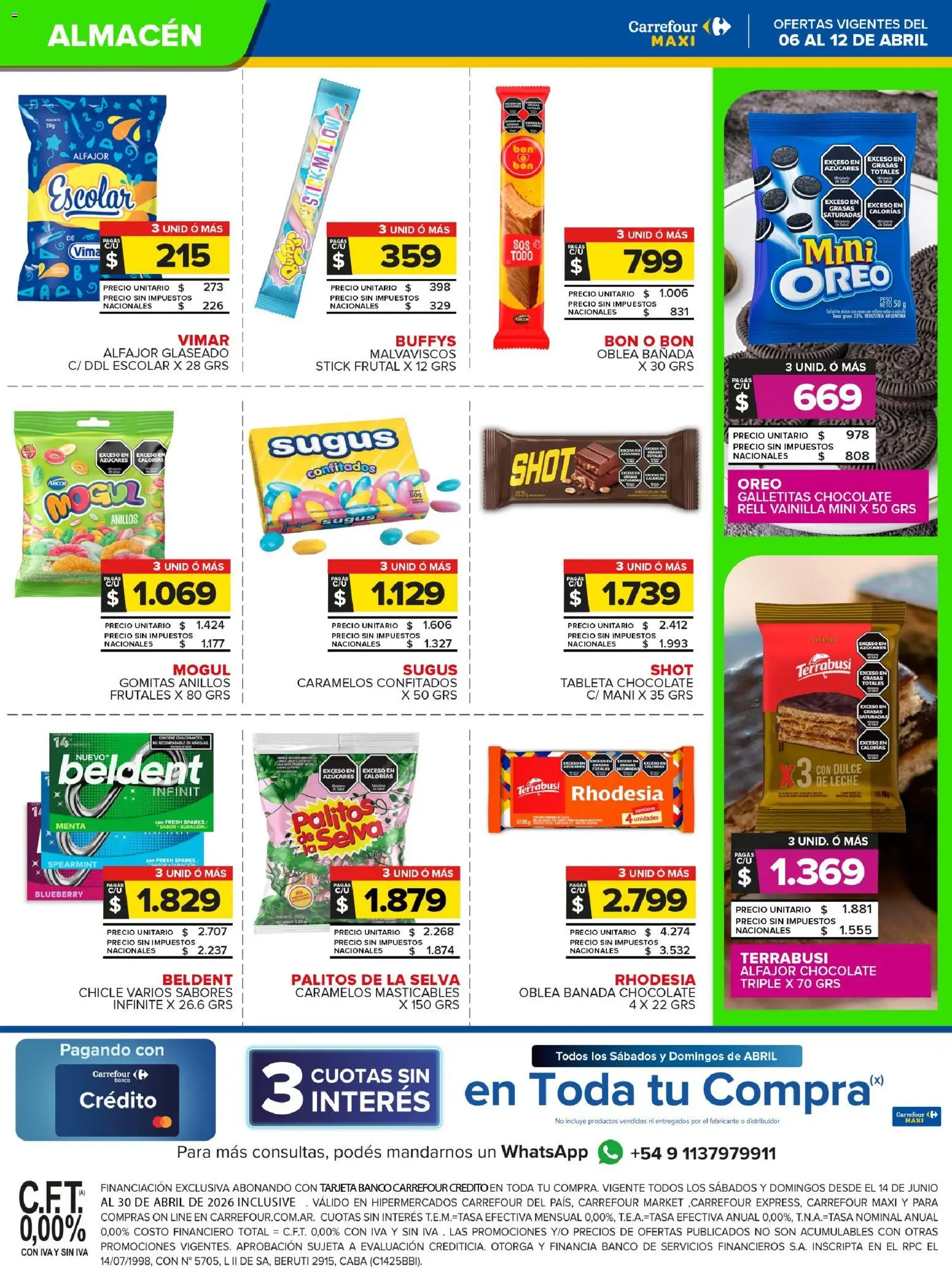 Carrefour Maxi catálogo │ válido desde el 06.04.2026 | Página: 19 | Productos: Tableta, Banco, Gomitas, Chocolate
