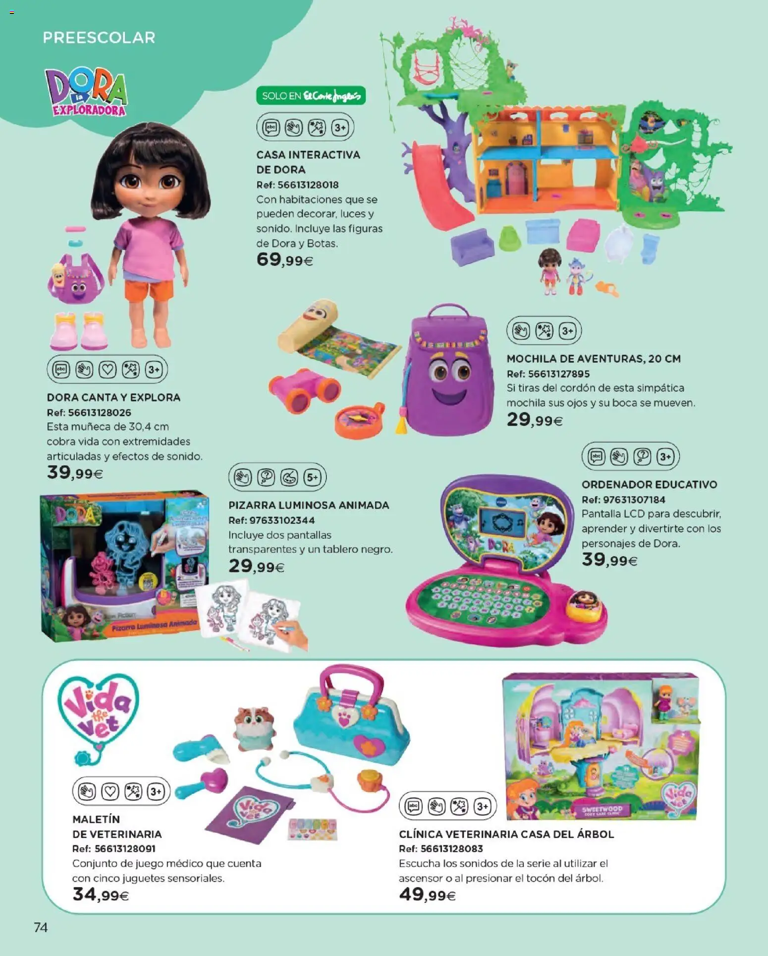 Nuevas ofertas de El Corte Inglés válidas en toda la República Mexicana desde el 27.10.2025. ¡Encuentra las mejores ofertas en El Corte Inglés catálogo Juguetes! | Página: 74 | Productos: Pantallas, Mochila, Juego, Conjunto