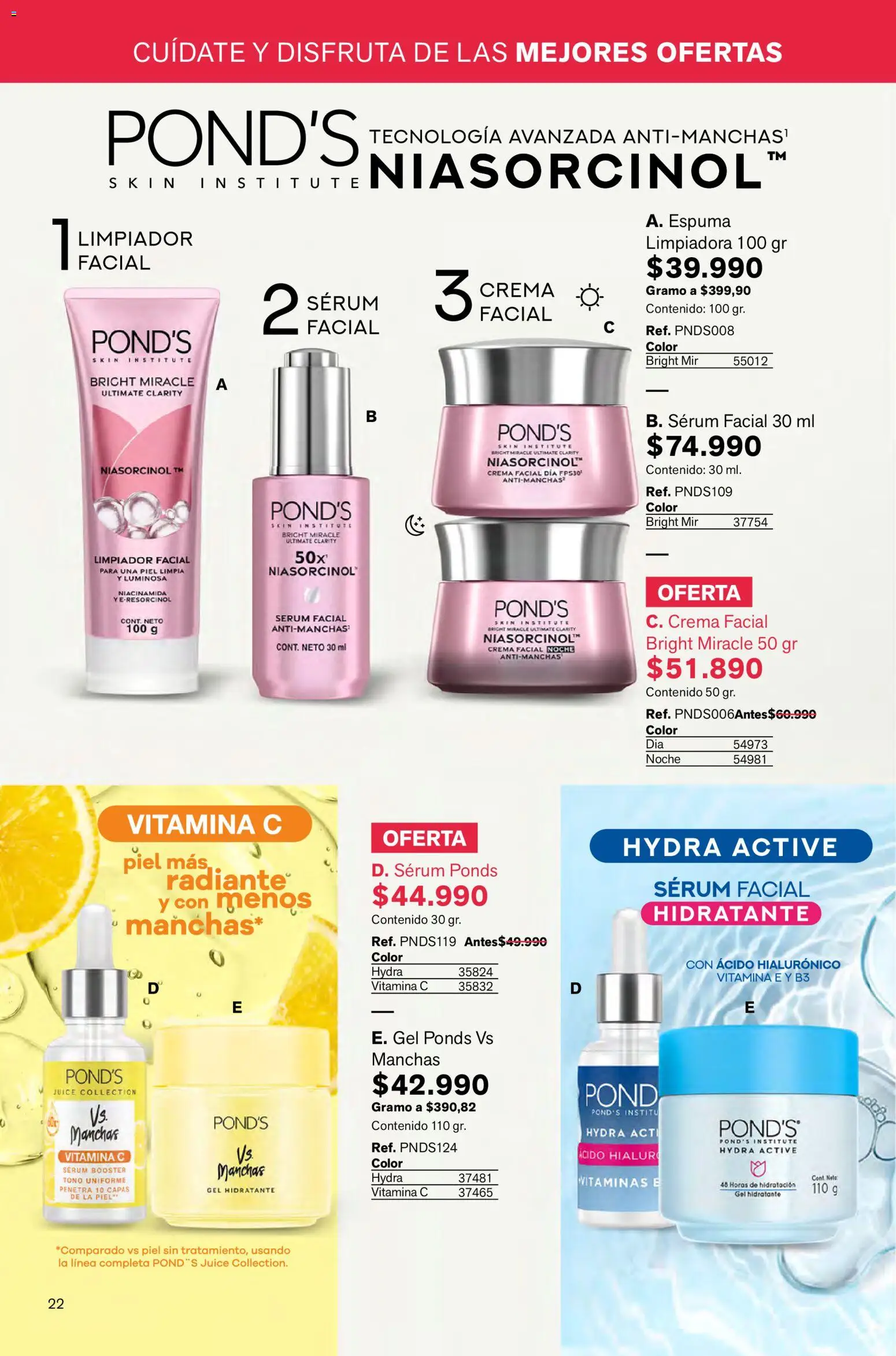 Leonisa revista - valida desde el 02.01.2026 | Página: 22 | Productos: Espuma, Crema, Limpiador, Vitaminas