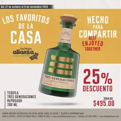 Vista previa de Bodegas Alianza catálogo Los favoritos de la casa, nuevo folleto de la tienda, válido en México a partir del 27.10.2025