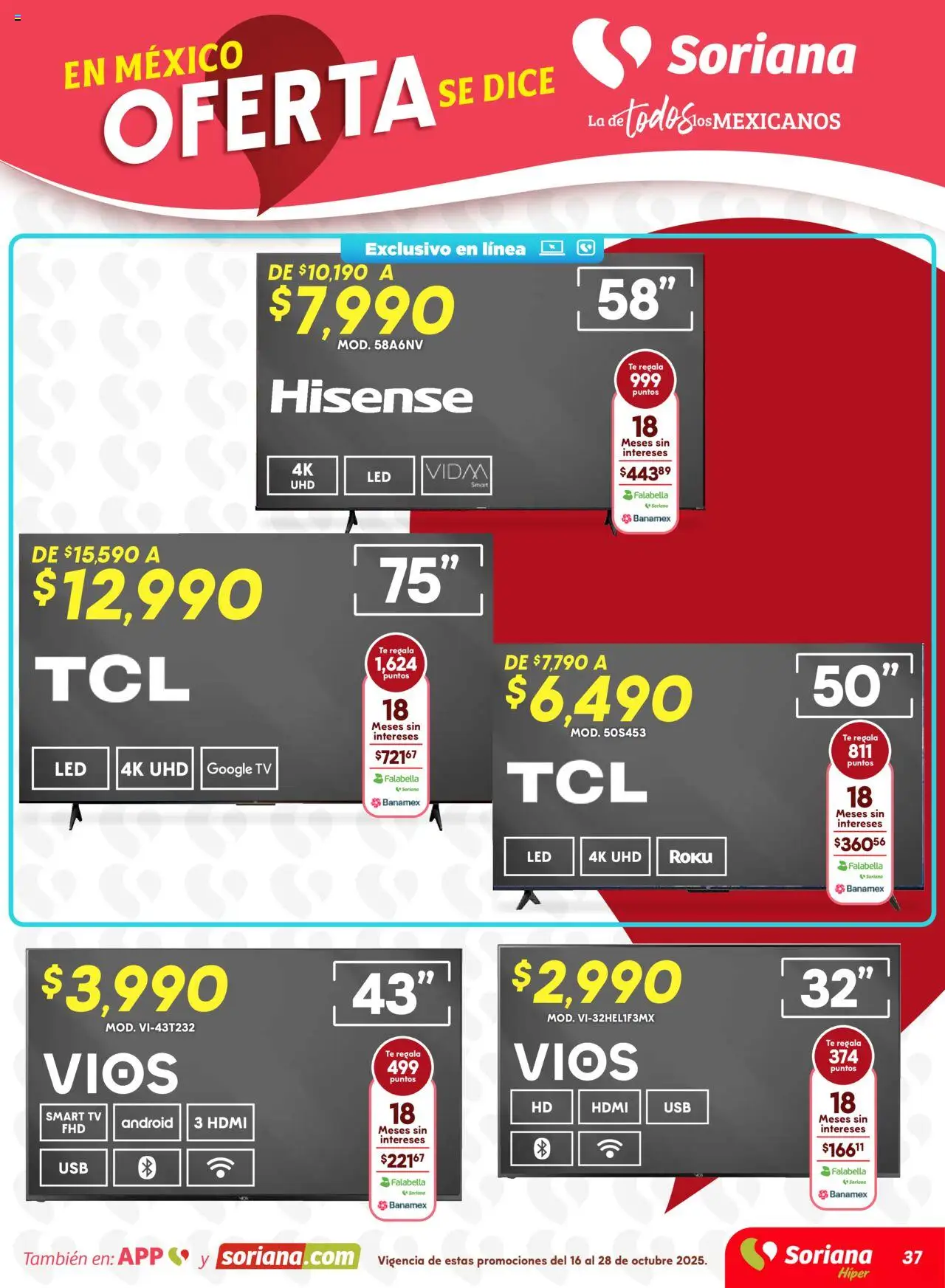 Nuevas ofertas de Soriana válidas en toda la República Mexicana desde el 16.10.2025. ¡Encuentra las mejores ofertas en Soriana - Preciazazaso Híper: BCS, Jal, Nay, Sin, Son! | Página: 37 | Productos: Té