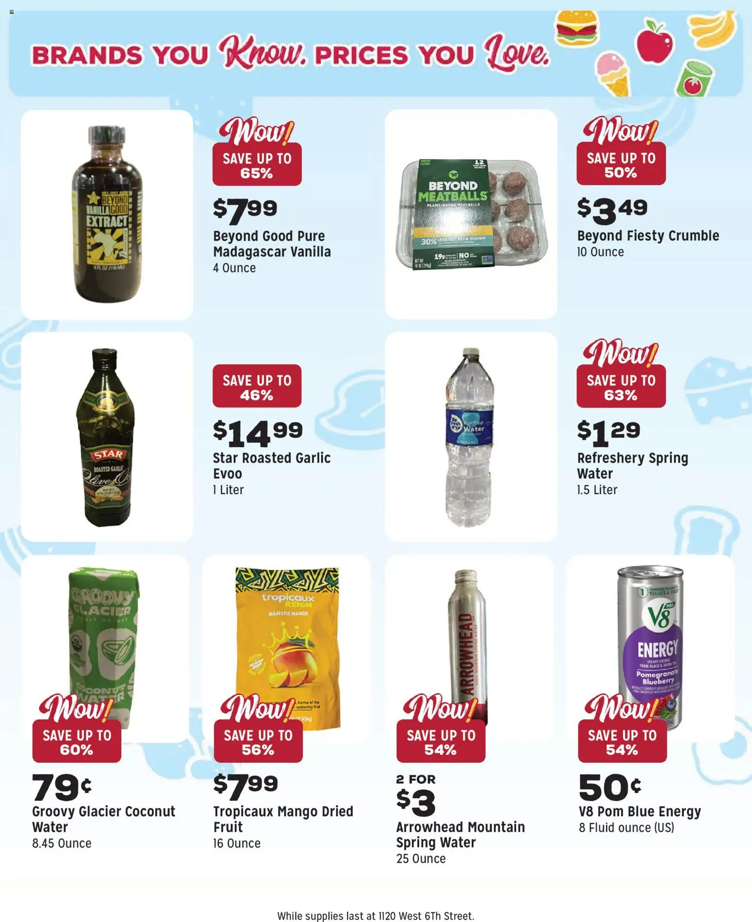 Grocery Outlet Weekly Ad - CA - valid from 26.11.2025 | Page: 5 | Products: Water, Mango, Garlic