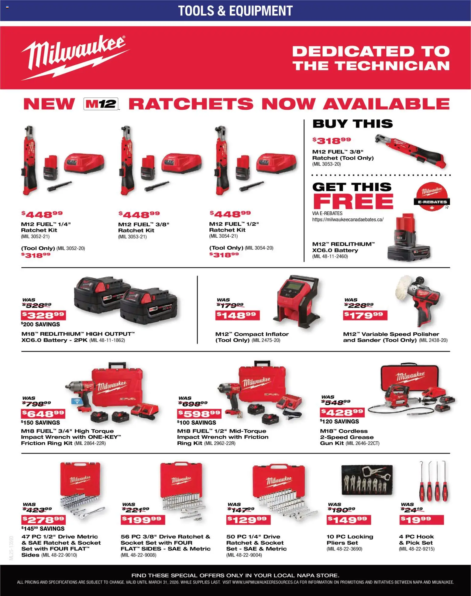 NAPA Auto Parts flyer valid from 01.03.2026 | Page: 3