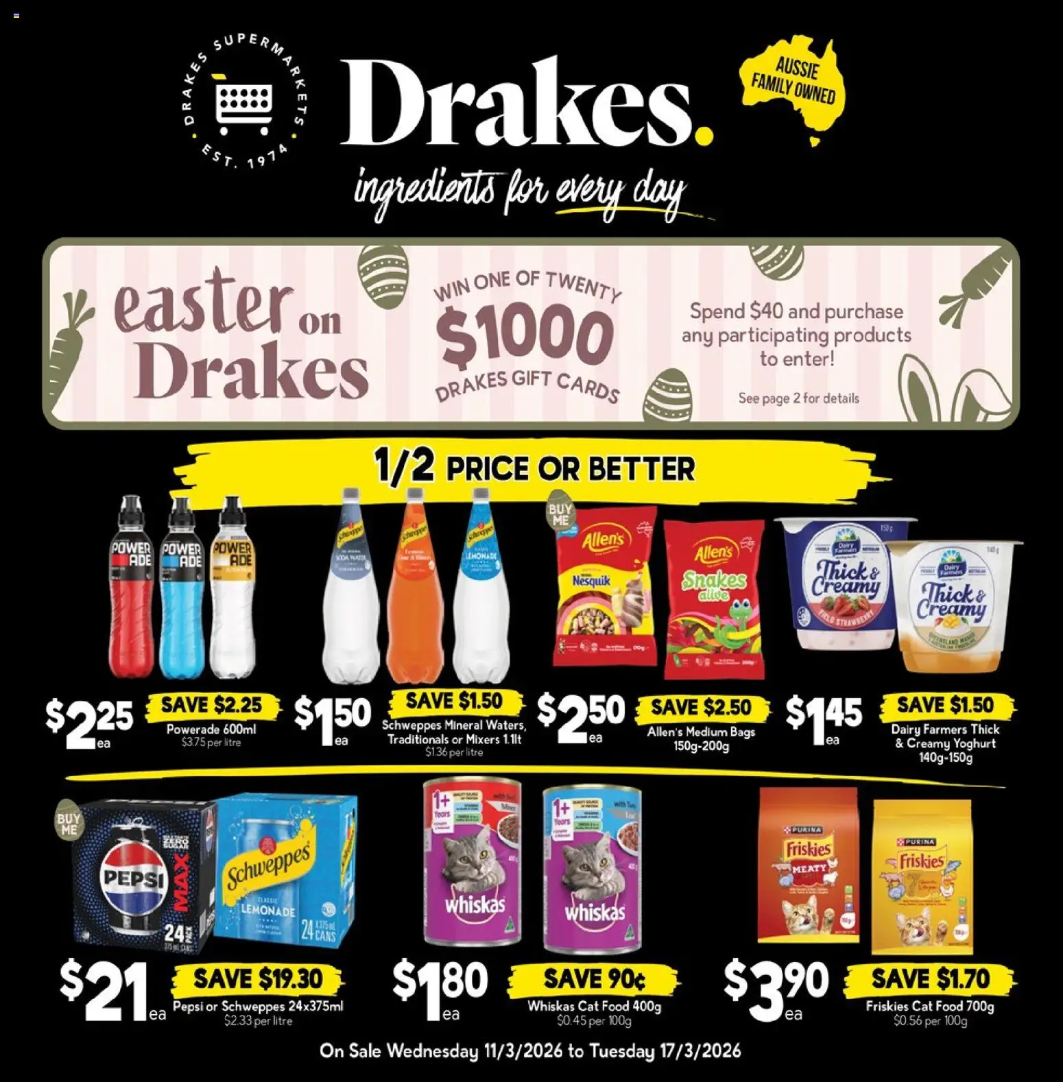 Drakes catalogue - valid from 11.03.2026 | Page: 25 | Products: Dairy, Yoghurt, Pepsi