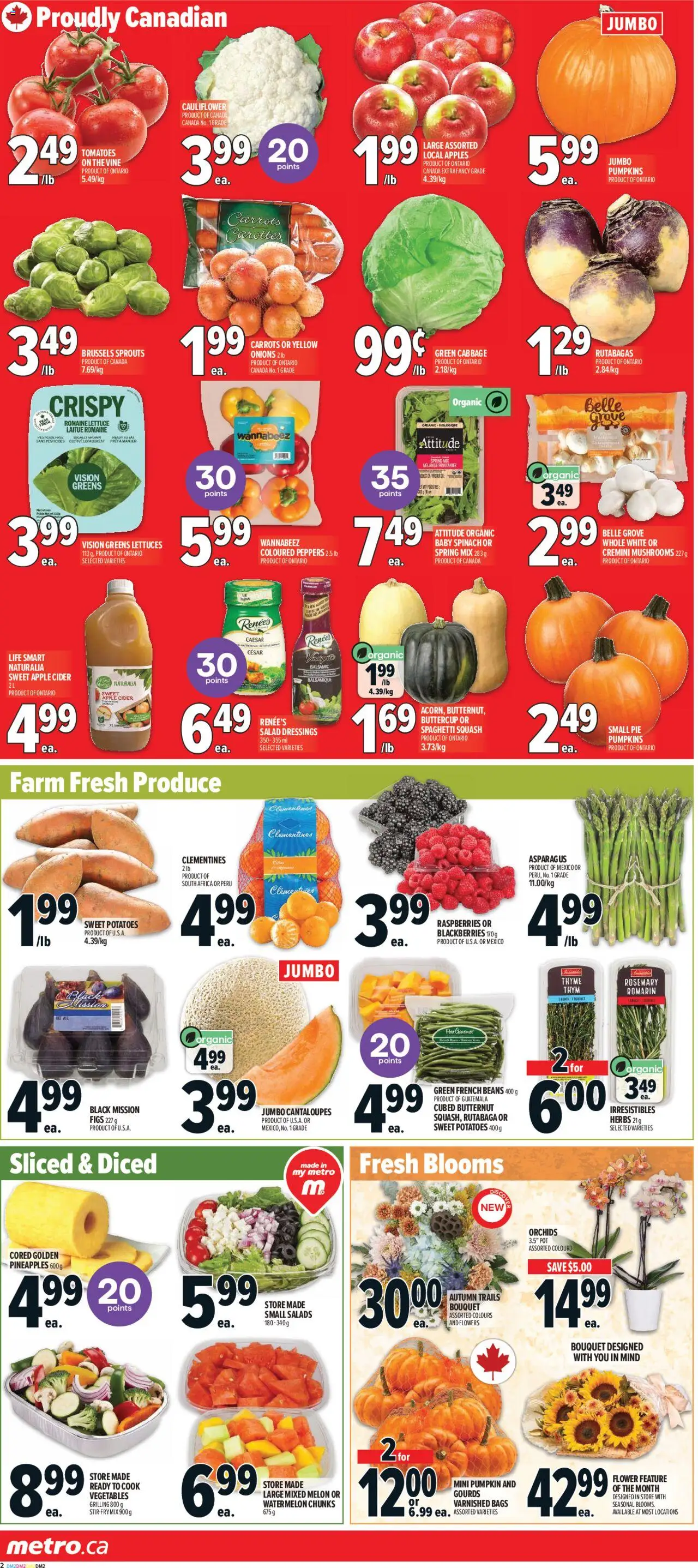Metro flyer valid from 02.10.2025 | Page: 6 | Products: Potatoes, Pumpkin, Apples, Tomatoes