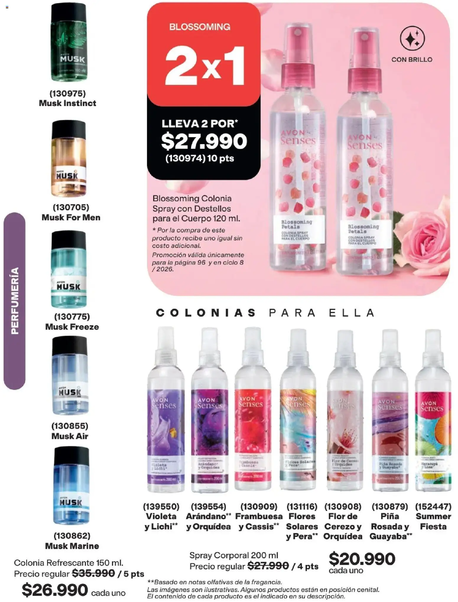 Avon revista - valida desde el 01.05.2026 | Página: 96 | Productos: Piña, Guayaba, Brillo, Pera