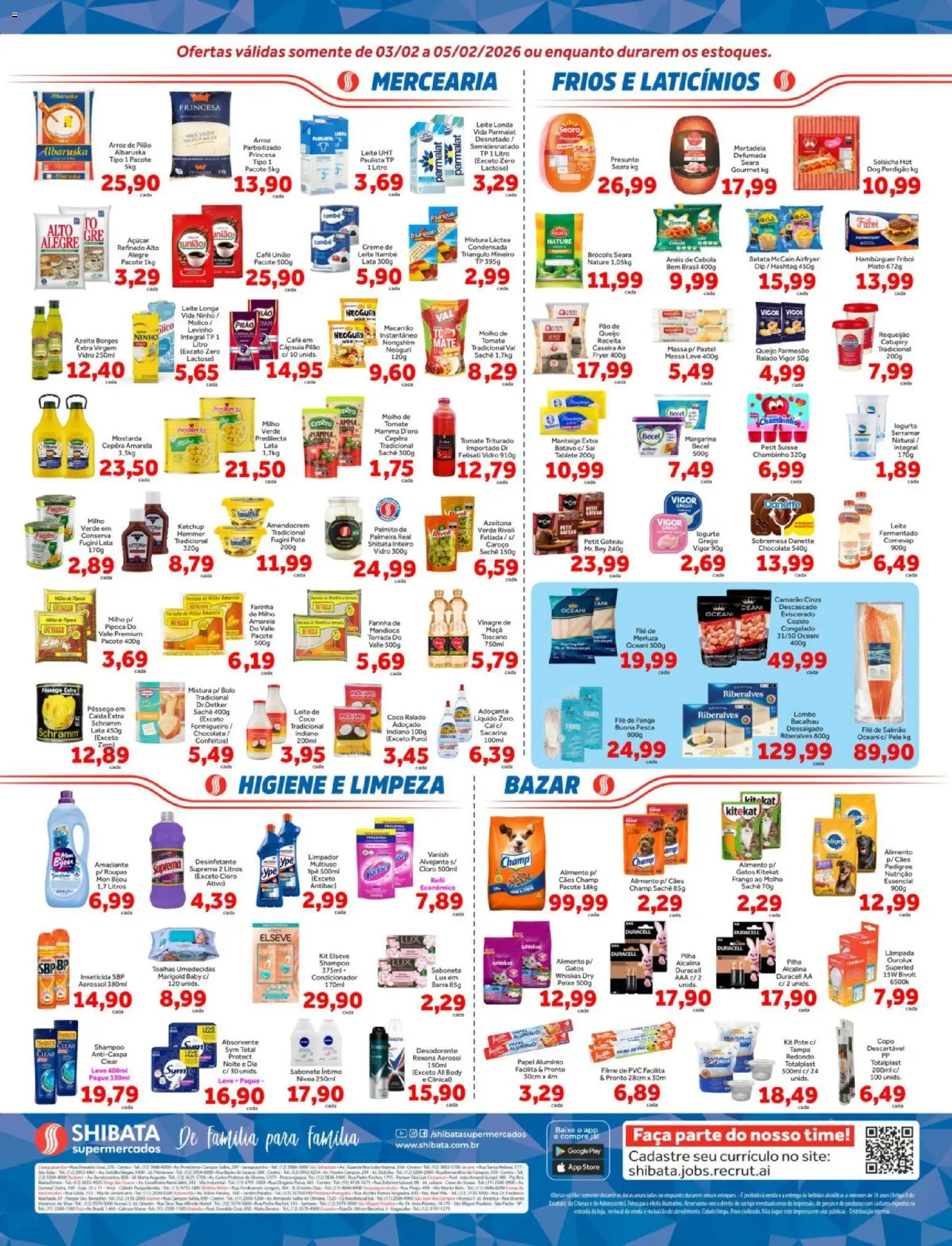 Shibata Folheto - válido de 03.02.2026 | Página: 2 | Produtos: Salmão, Alvejante, Camarão, Frango