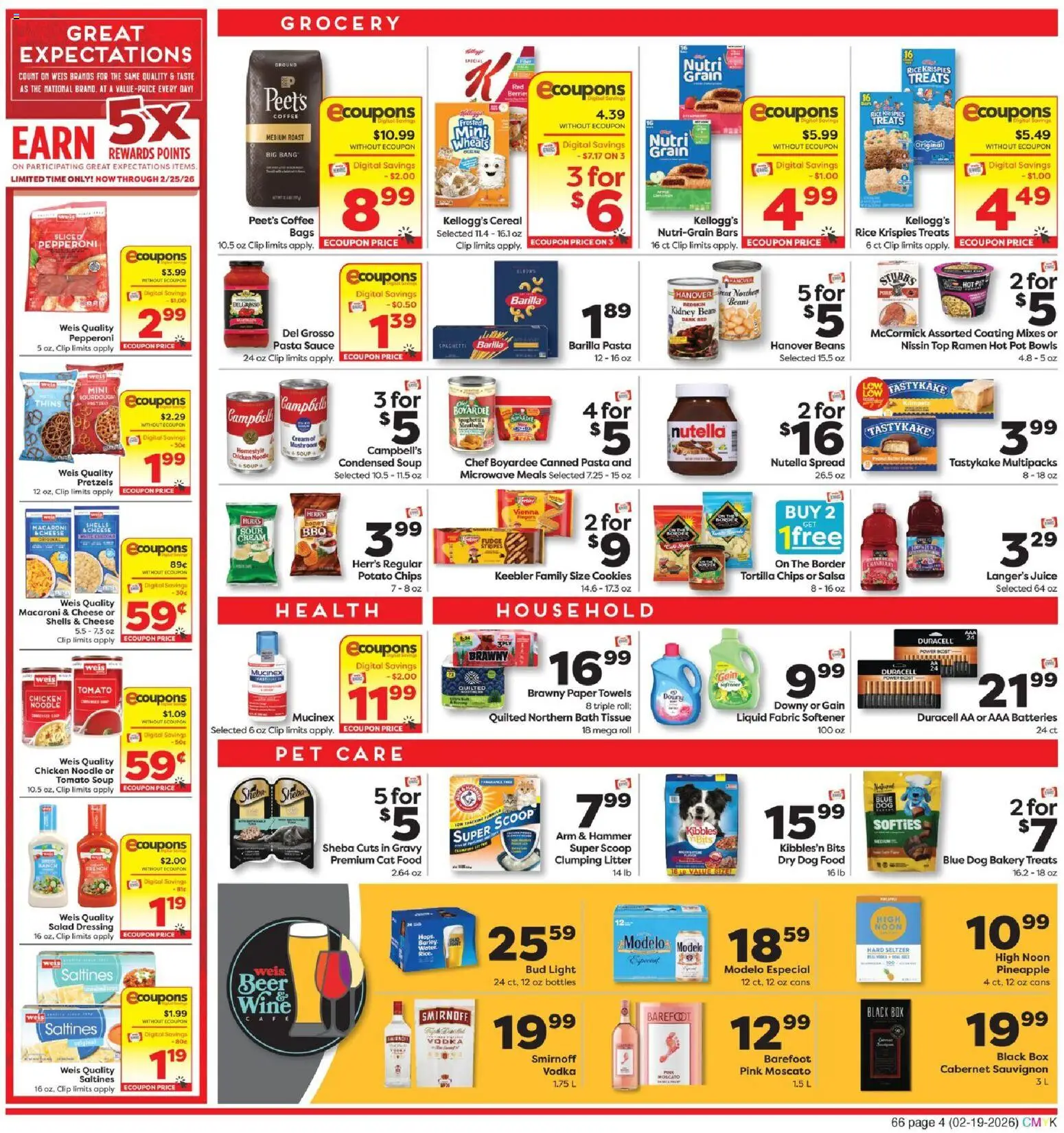 Weis Weekly Circular - NJ - valid from 19.02.2026 | Page: 4 | Products: Cat Food, Microwave, Rice, Salad