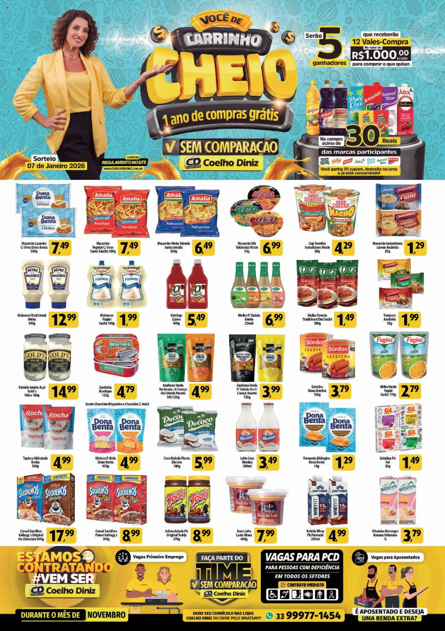 Coelho Diniz Folheto - válido de 31.10.2025 | Página: 1 | Produtos: Coco, Maionese, Vitamina c, Gelatina