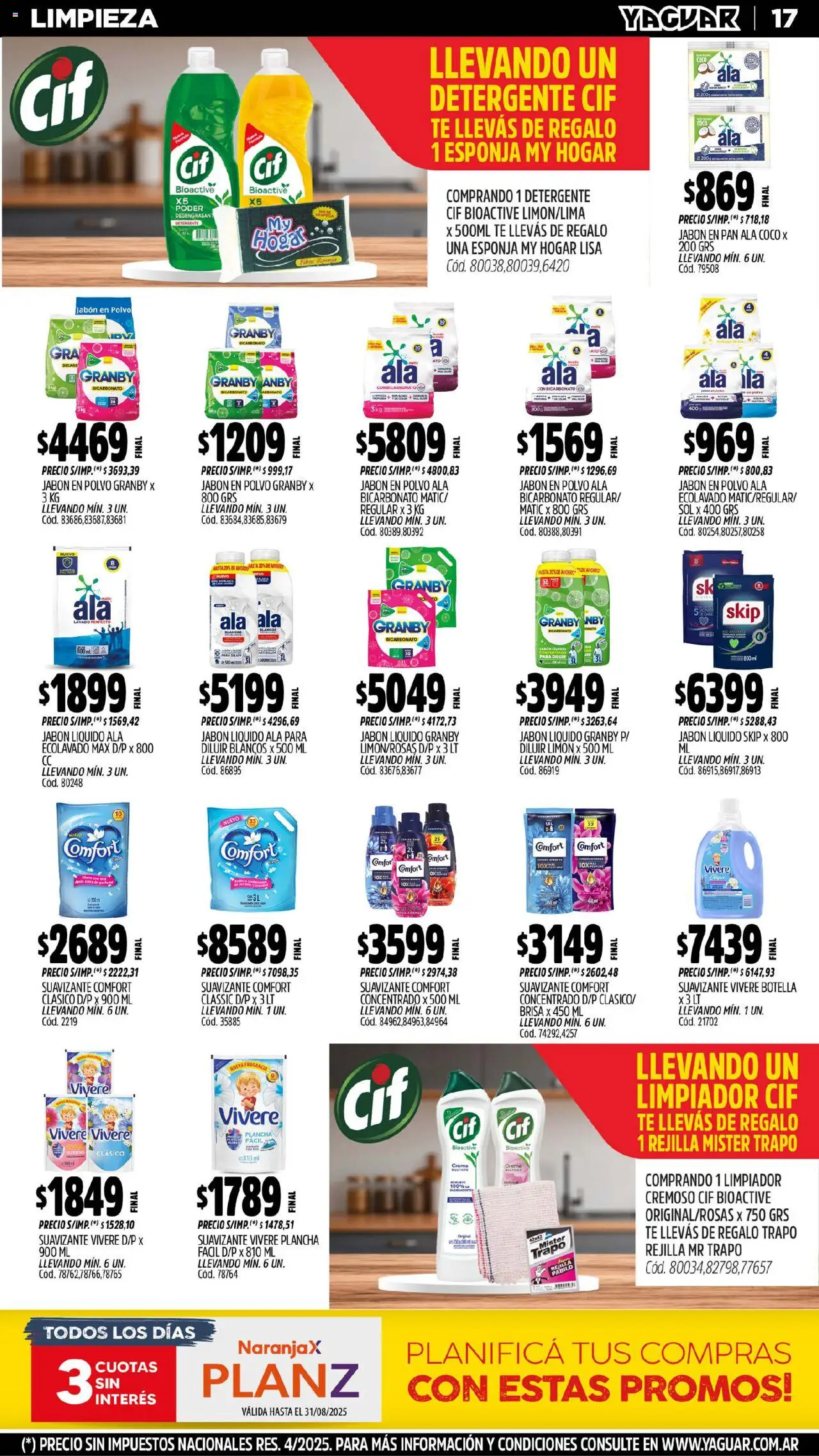 Yaguar catálogo │ válido desde el 18.08.2025 | Página: 17 | Productos: Botella, Perfume, Jabón líquido, Jabón