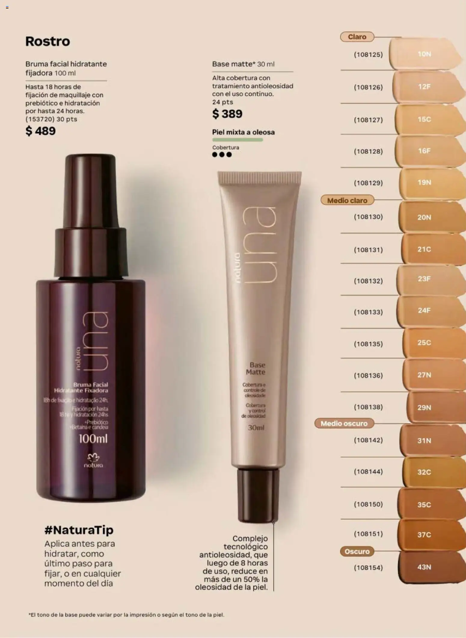 Nuevas ofertas de Natura válidas en toda la República Mexicana desde el 20.02.2026. ¡Encuentra las mejores ofertas en Natura campaña 4 2026! | Página: 56 | Productos: Bruma, Maquillaje