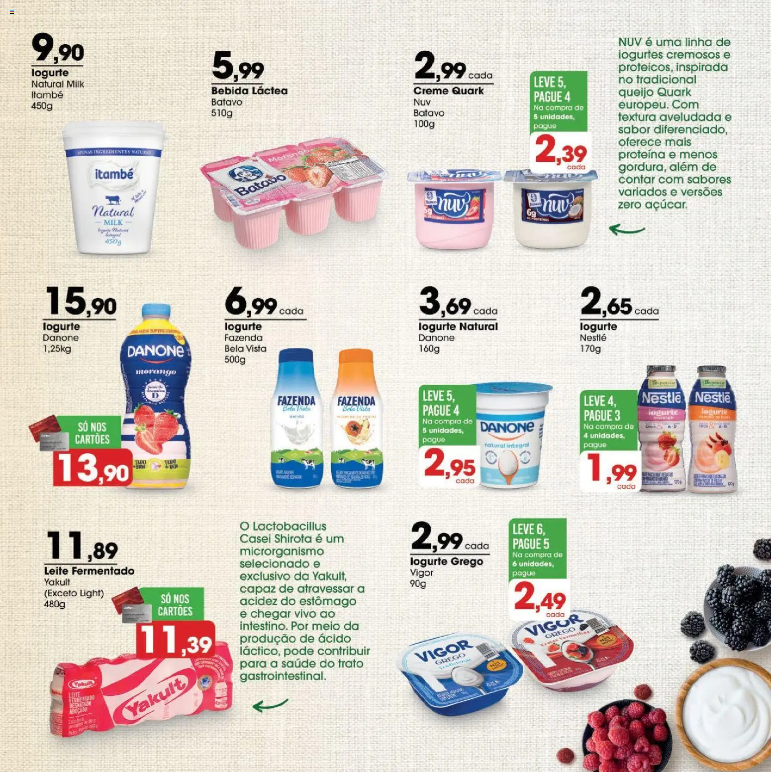Zaffari Folheto - válido de 26.02.2026 | Página: 5 | Produtos: Iogurte, Bebida, Iogurte grego, Leite fermentado