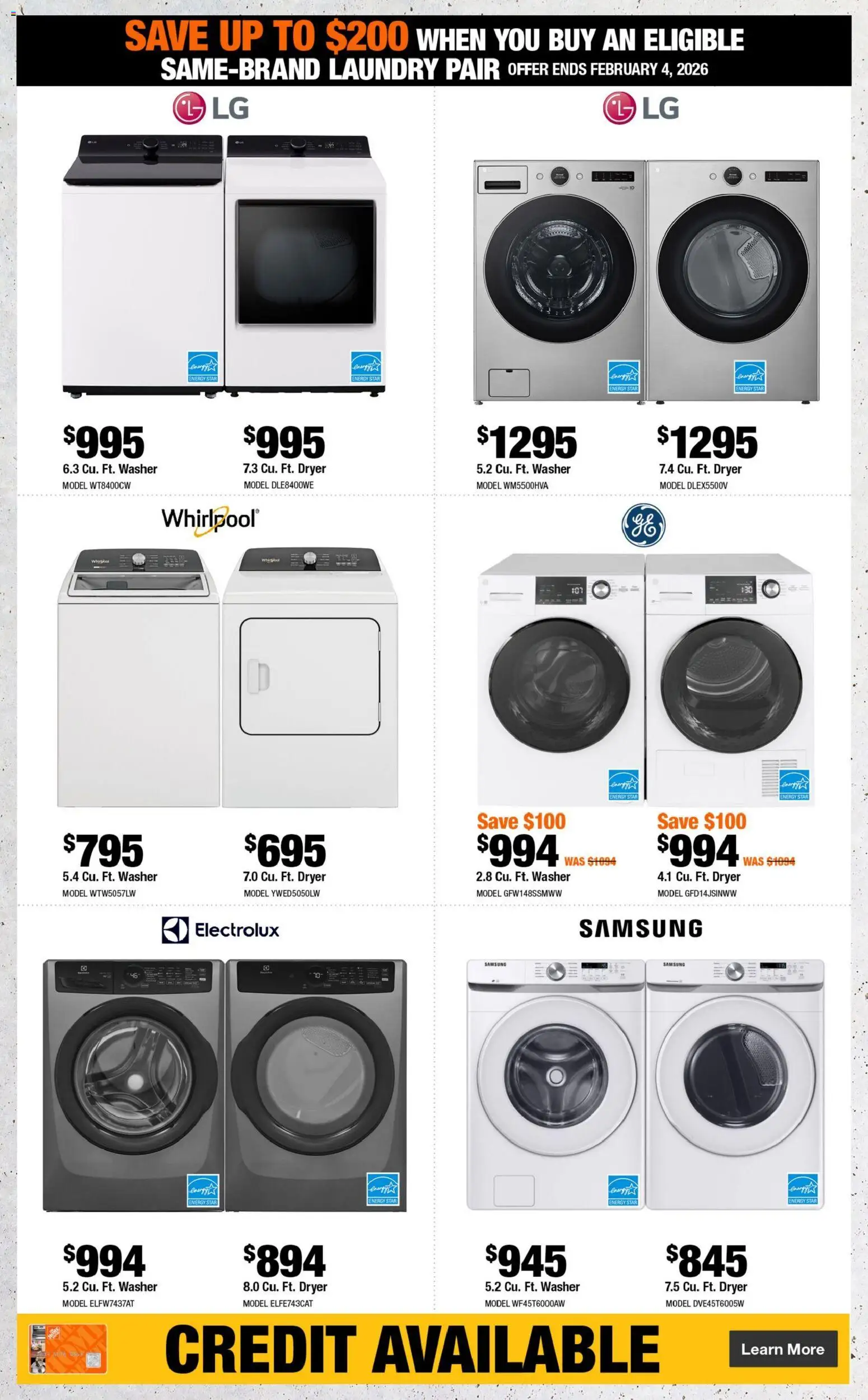 Home Depot flyer valid from 15.01.2026 | Page: 7 | Products: Dryer