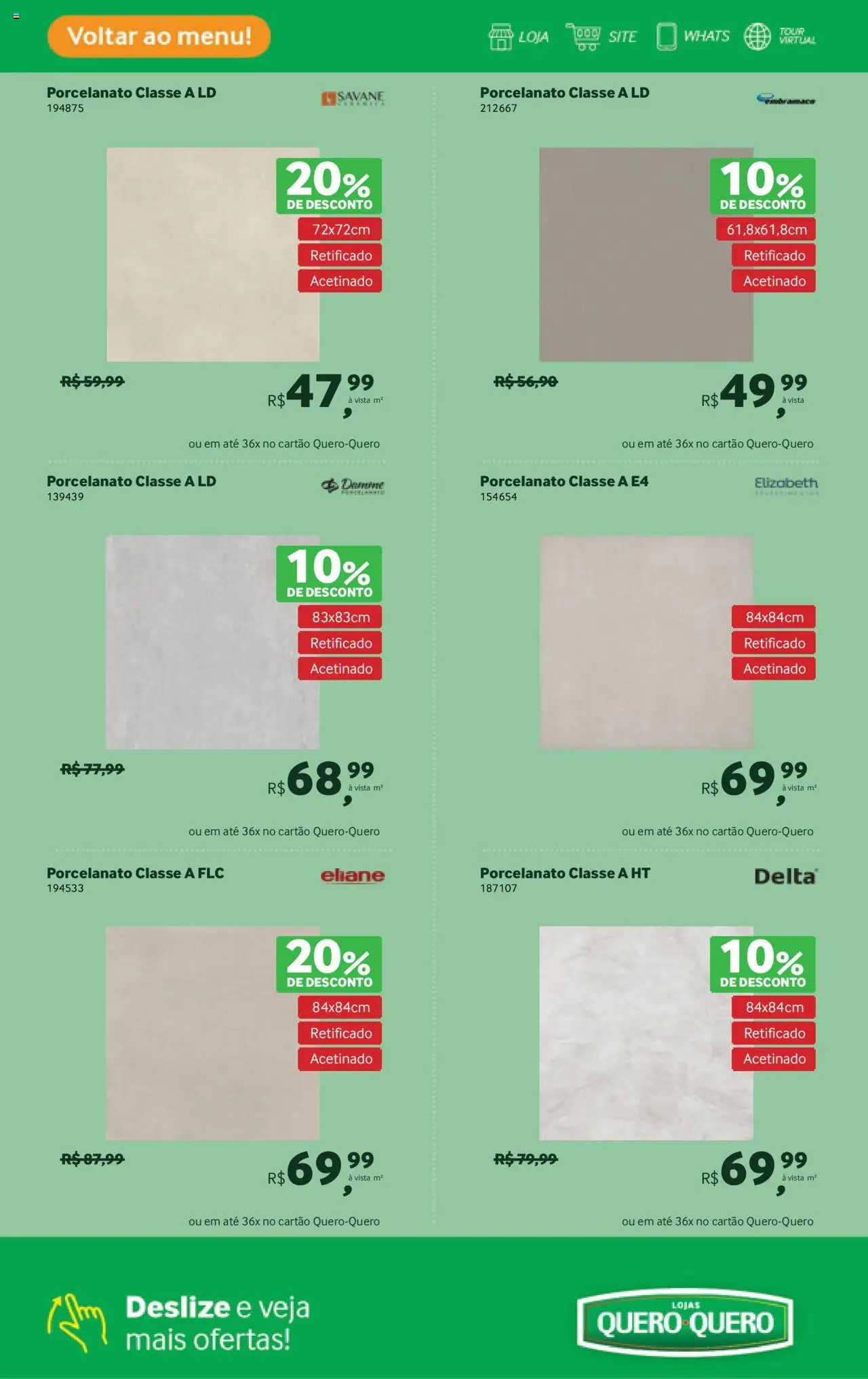 Lojas Quero-Quero Folheto - válido de 16.09.2025 | Página: 6 | Produtos: Porcelanato