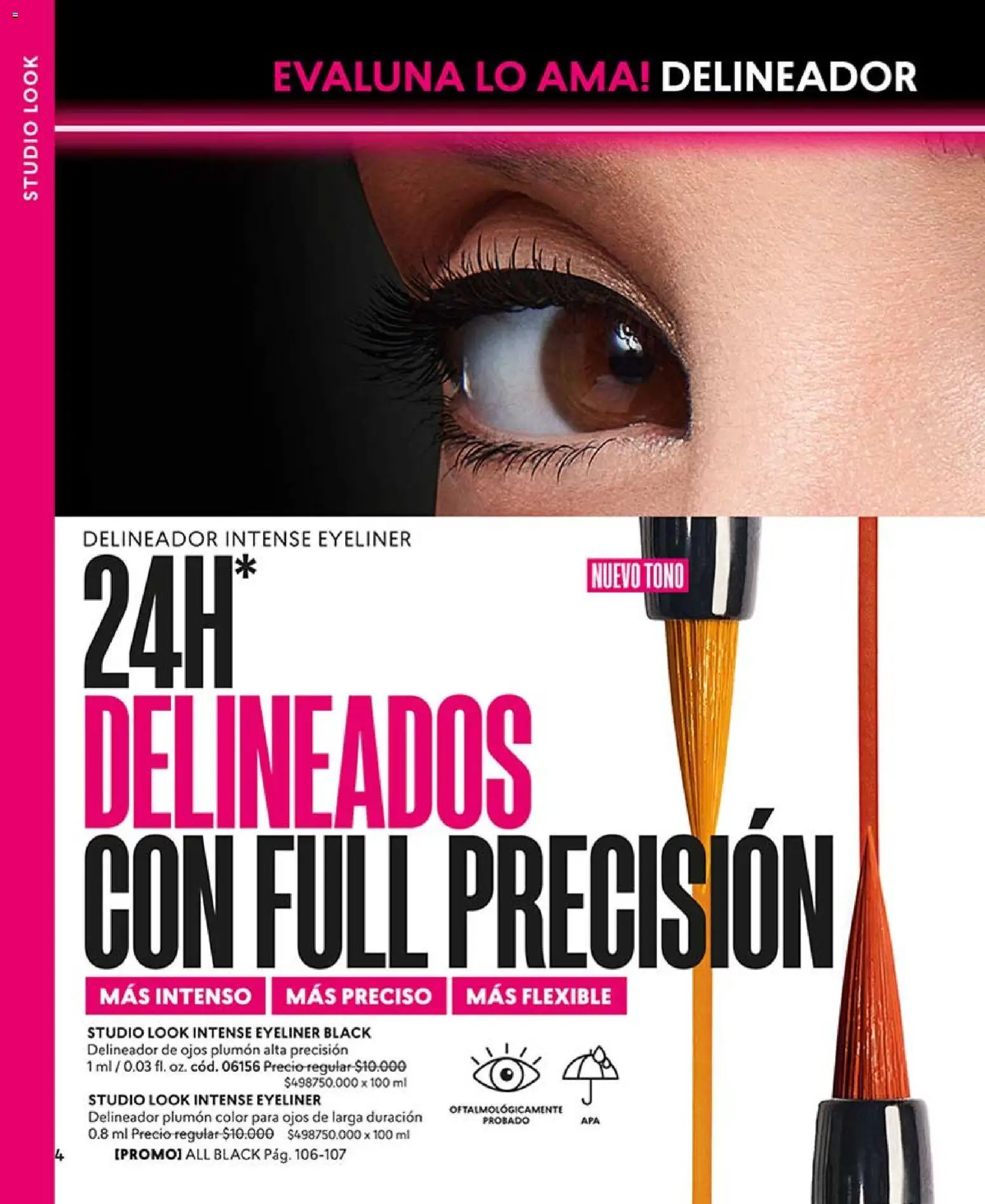 Catálogo CyZone Campaña 6 │ válido desde el 01.04.2026 | Página: 4 | Productos: Flexible, Delineador de ojos, Delineador, Plumón